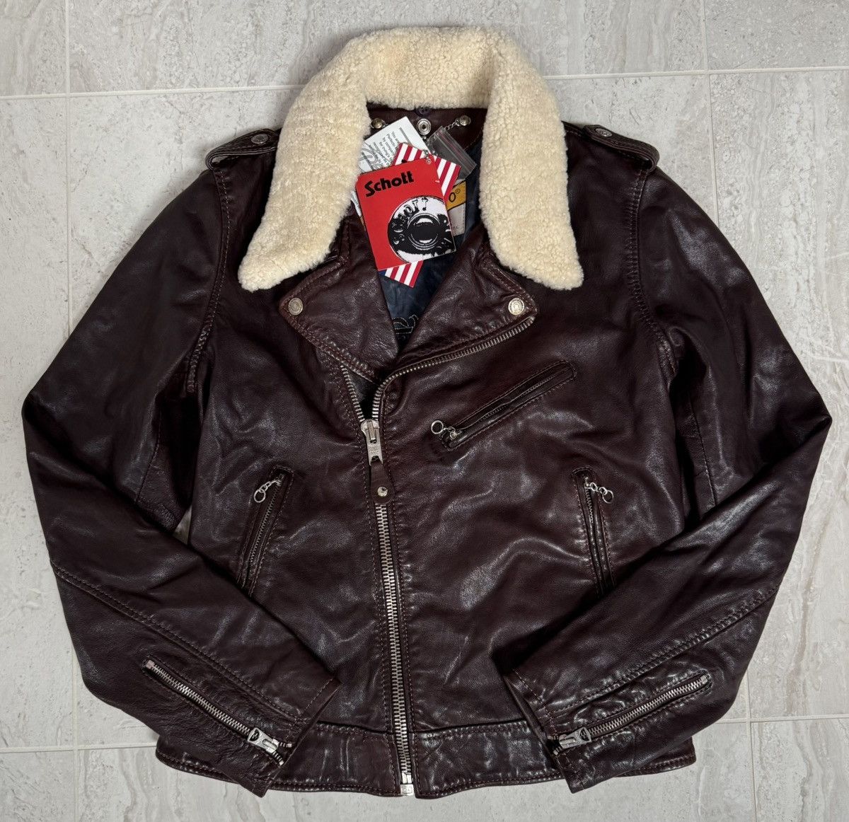 Schott Schott NYC Perfecto Leather Jacket – Deadstock – Made in USA Size M / US 6-8 / IT 42-44 - 1 Thumbnail