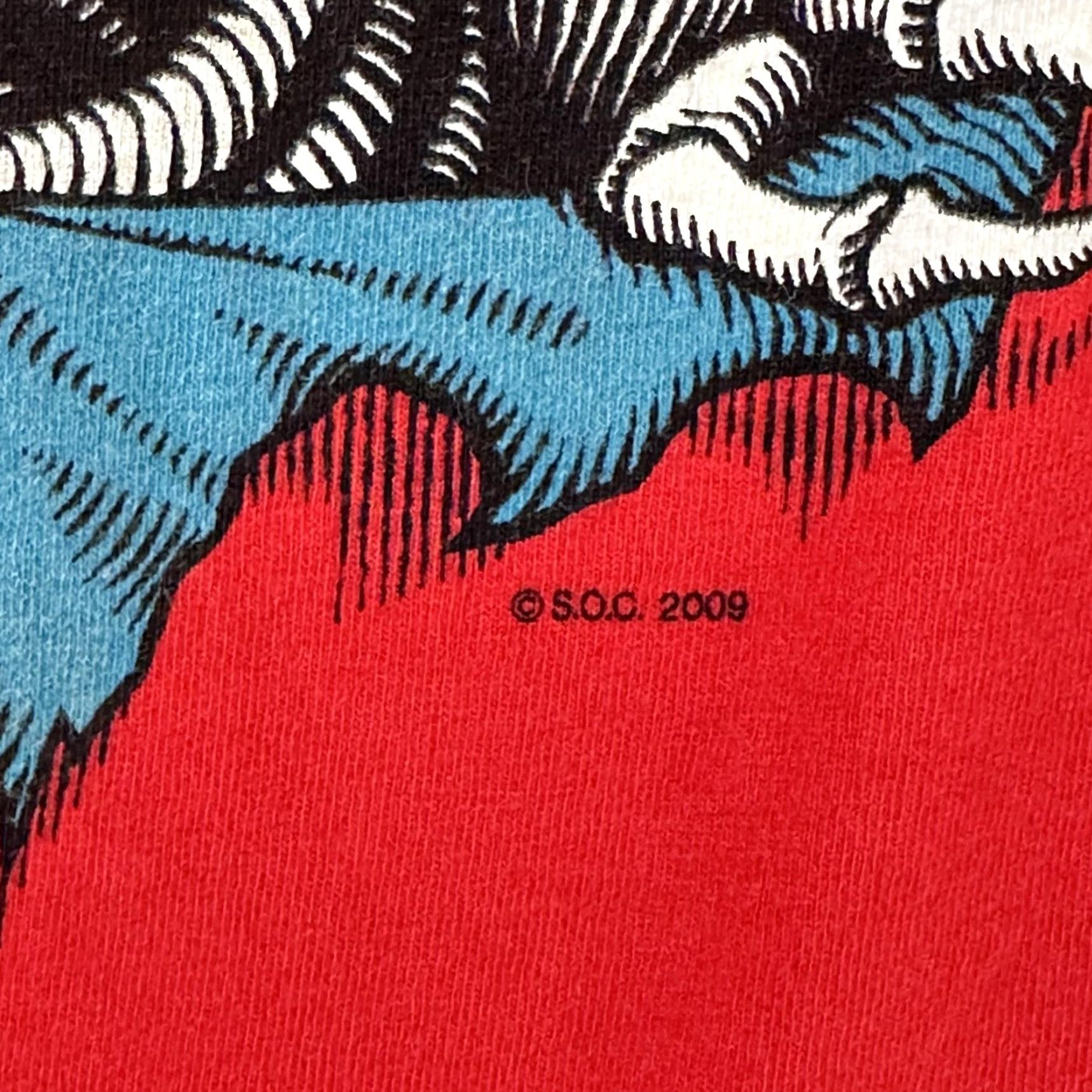 Powell Peralta Powell Peralta Bones Shirt Mens Medium 2009 Skateboard Skeleton Graphic Tee Red Cotton Crew Neck Short Sleeve Vintage No Size US M / EU 48-50 / 2 - 7 Thumbnail
