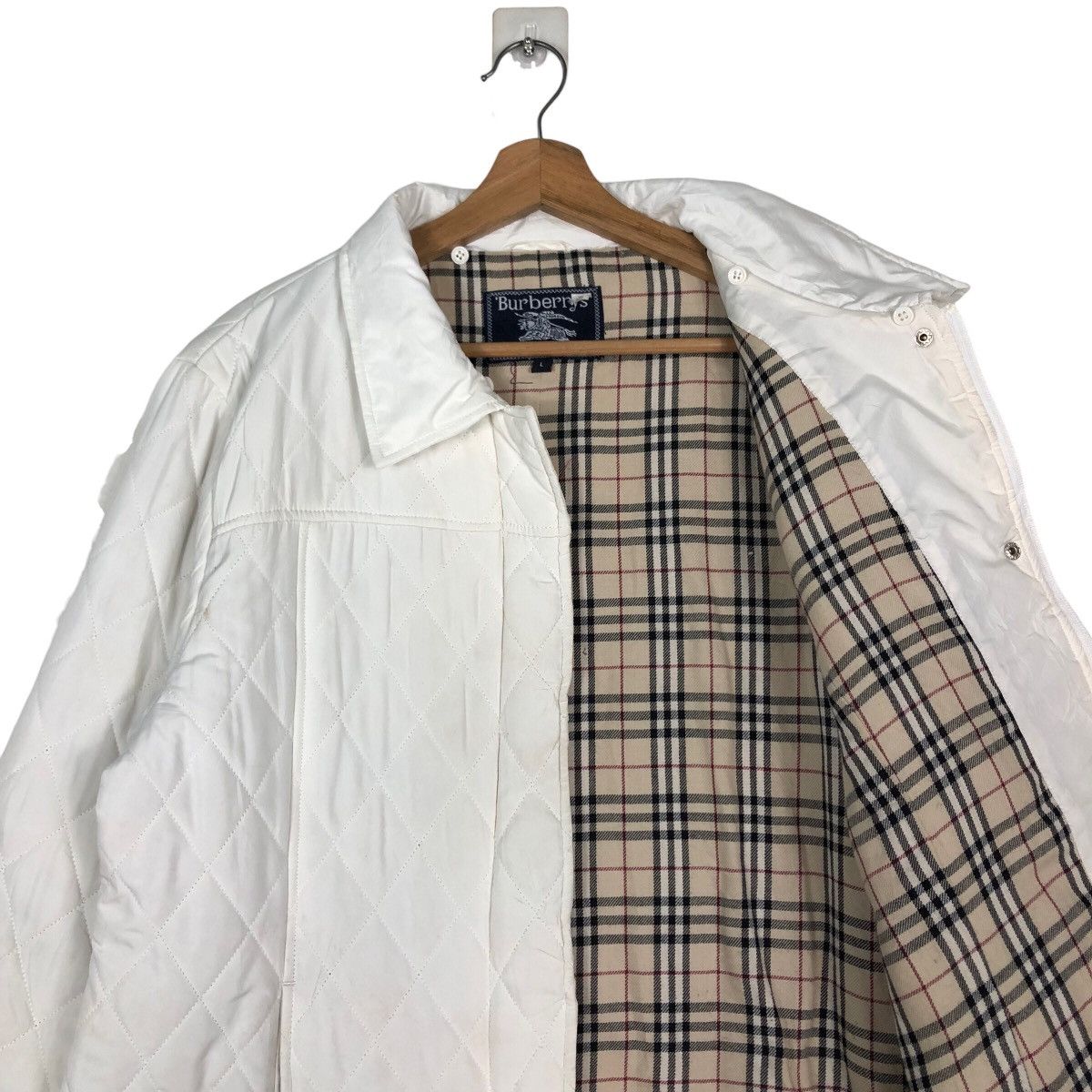 Burberry 🔥Vintage Burberrys Light Down Puffer Jacket Nova Check Size US L / EU 52-54 / 3 - 12 Thumbnail