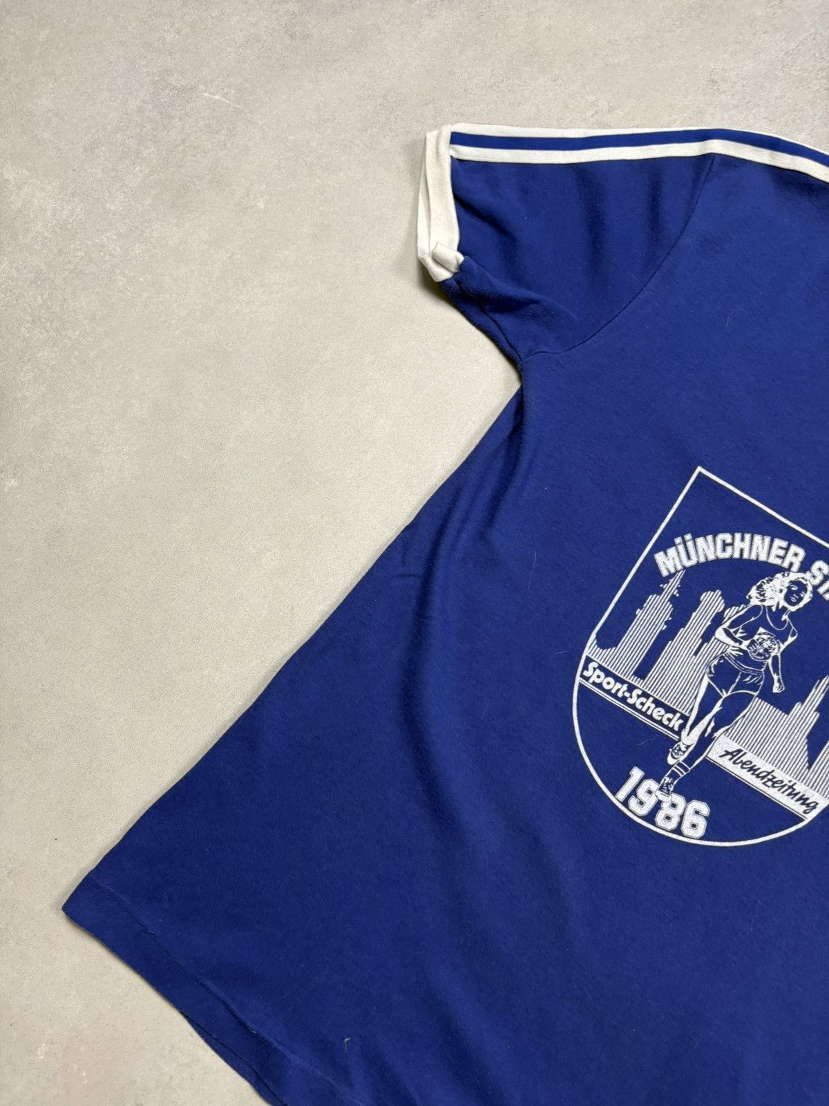 Adidas Vintage Adidas Munchen Stadtlauf 1986 Ringer T Shirt 80s M Size US M / EU 48-50 / 2 - 3 Thumbnail