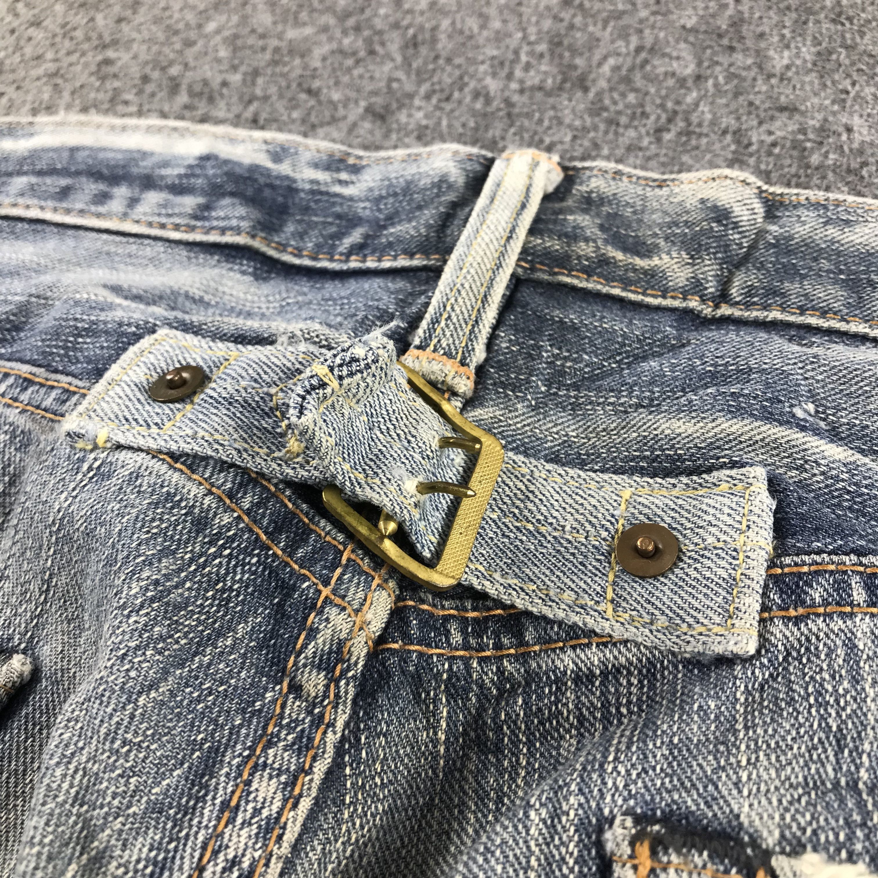 Edwin Vintage Edwin Jeans Back Buckle Patchwork Denim KJ3401 Size US 32 / EU 48 - 8 Thumbnail