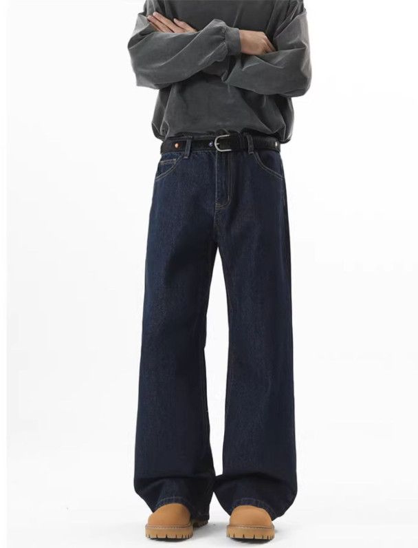 Japanese Brand Men's American Street Loose Cleanfit Wide-Leg Jeans Size US 32 / EU 48 - 2 Thumbnail