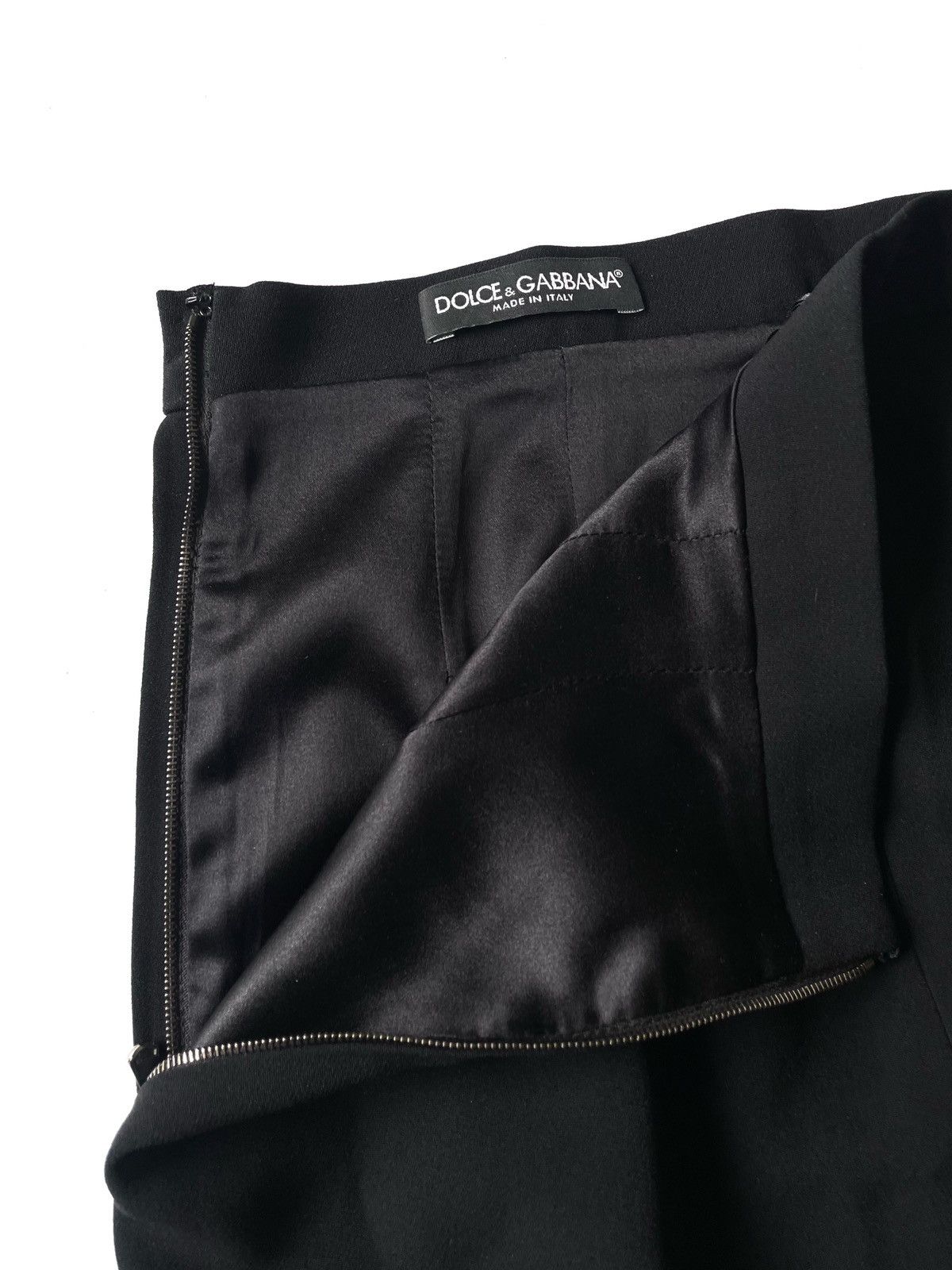 Dolce & Gabbana Dolce & Gabbana Black Viscose & Silk Midi Skirt Print Size M Size 28" / US 6 / IT 42 - 5 Thumbnail