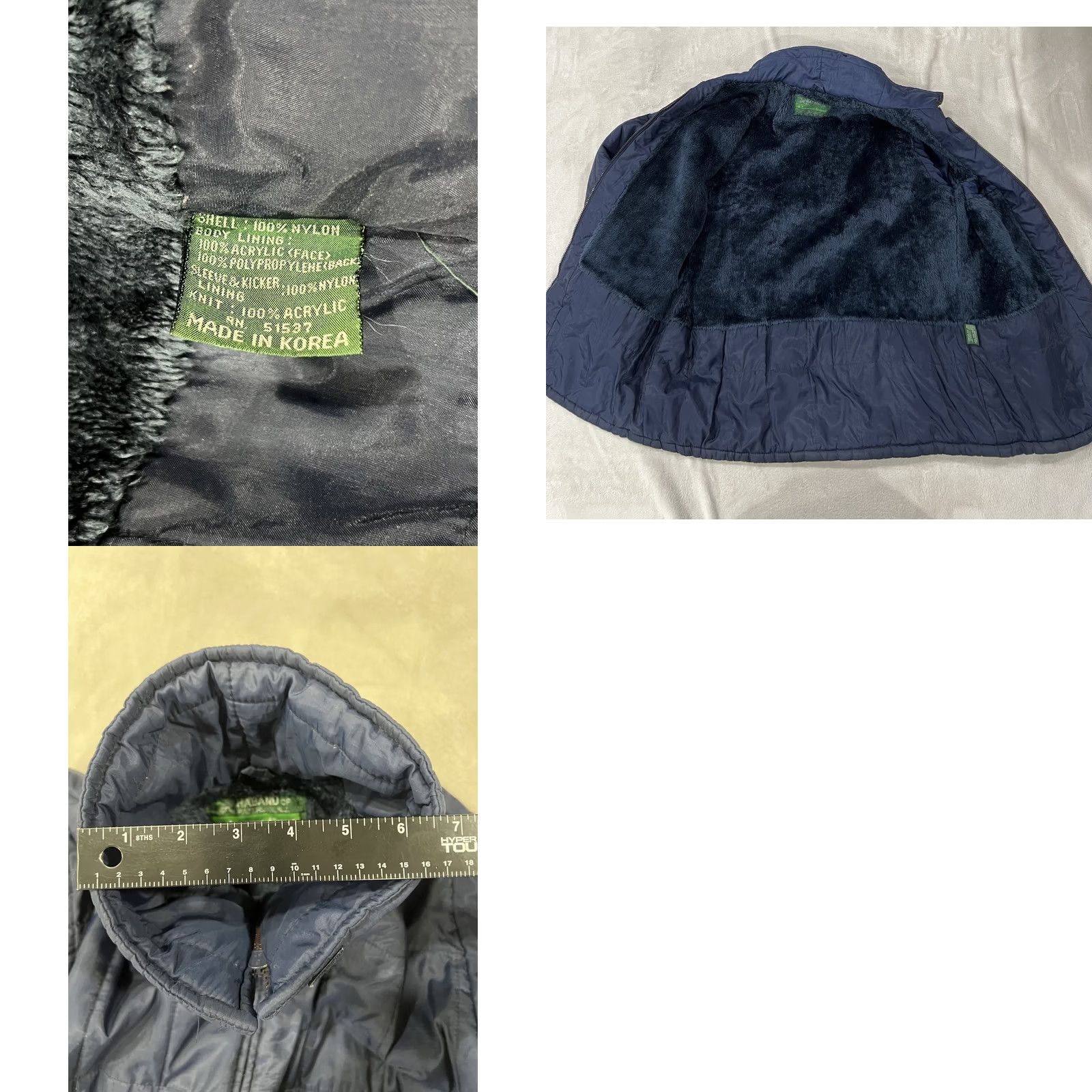Haband VINTAGE Haband Coat Navy Puffer Snow 4-Layer Fleece Lining Size M Size US M / EU 48-50 / 2 - 8 Thumbnail