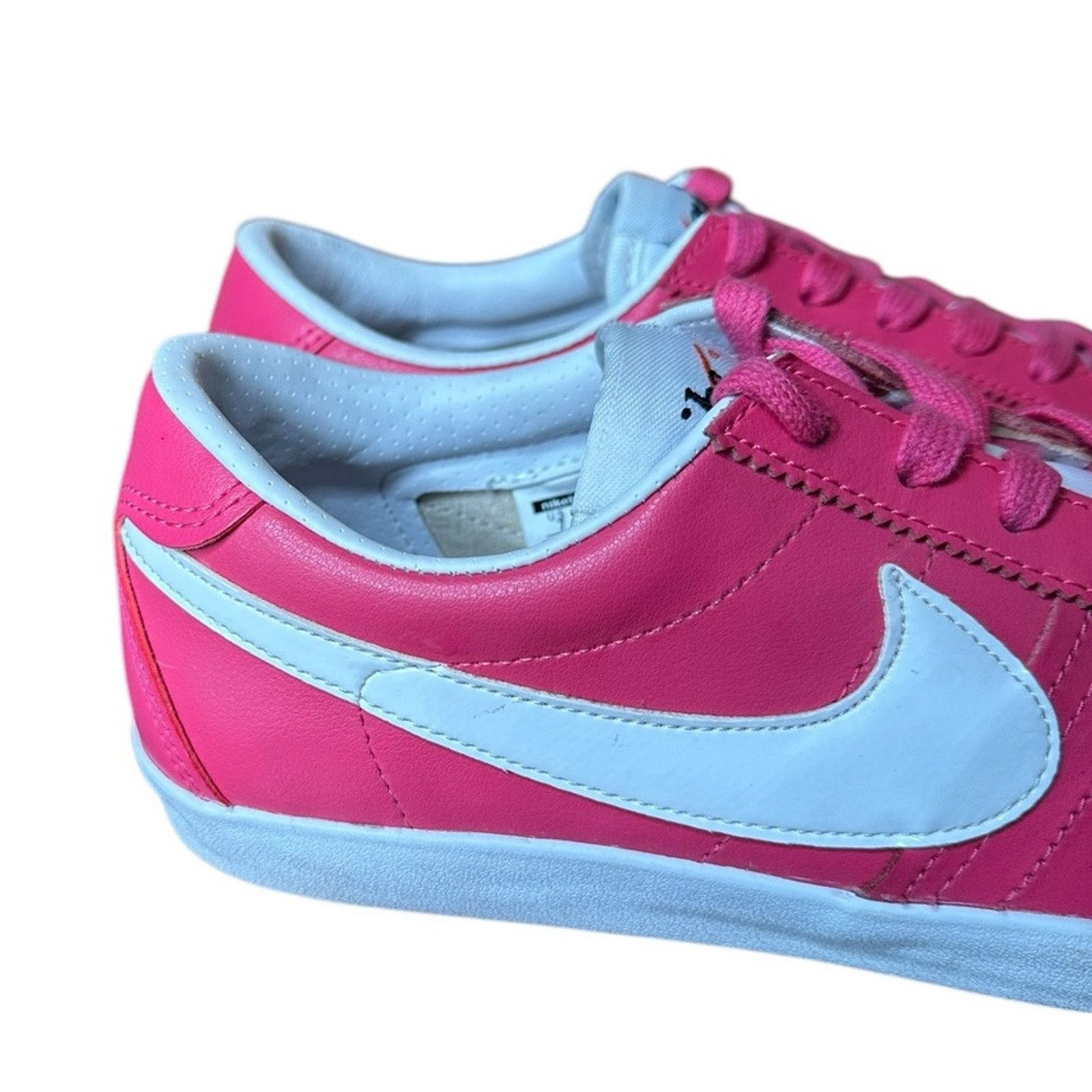 Nike Nike Bruin Lite Sneakers Athletic Shoes 7 Pink White Leather Size US 7 / IT 37 - 2 Thumbnail