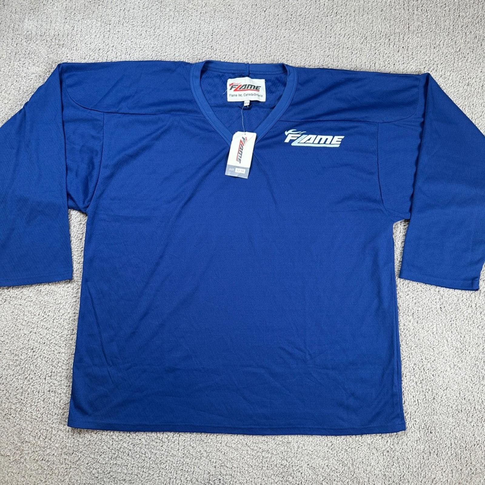 Frame Flame Hockey Practice Jersey Blue Mens 52-54 XXL Canada NWT Size US XXL / EU 58 / 5 - 1 Thumbnail