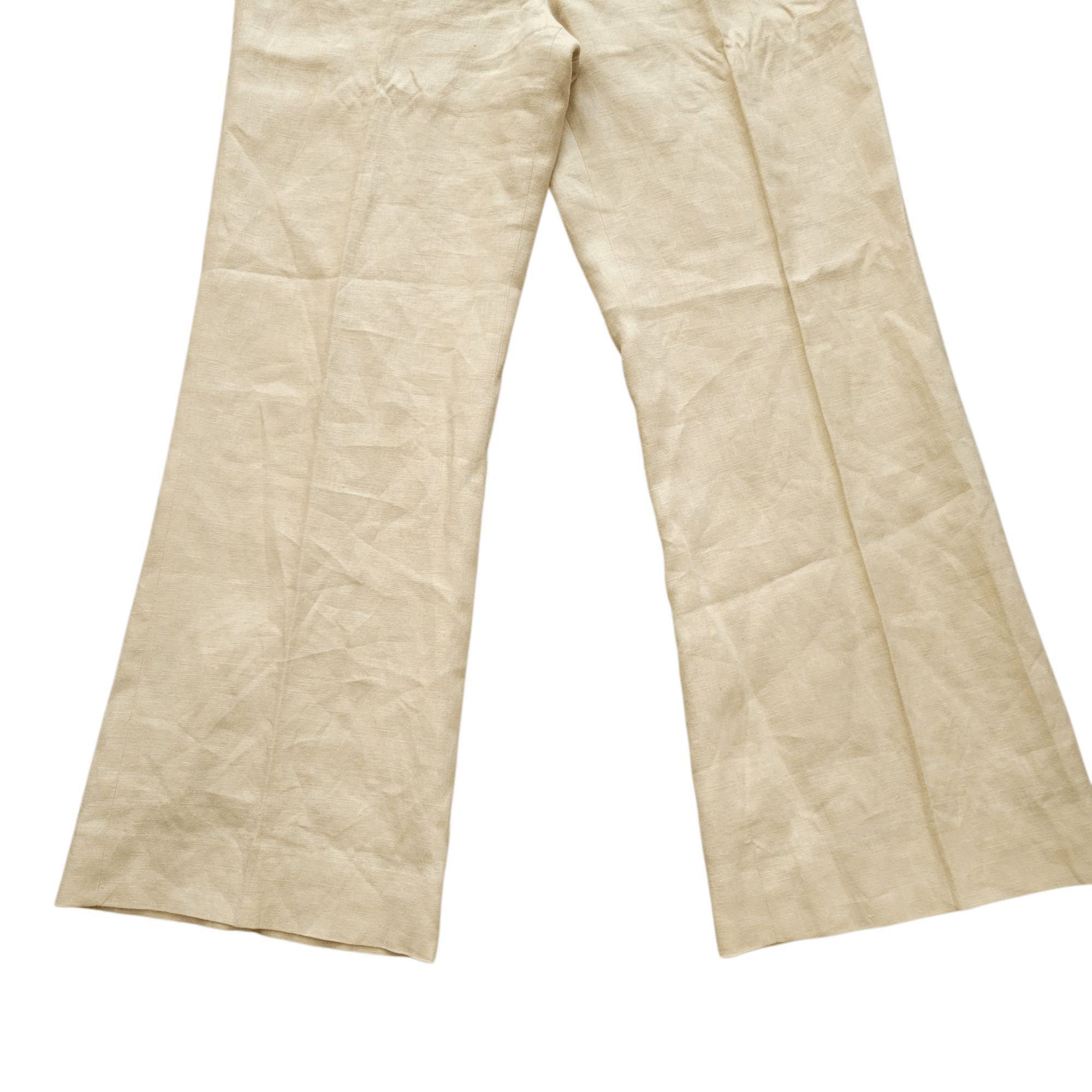 Ralph Lauren Wide-Leg Linen Pants Full Lining Size 6 Size 28" / US 6 / IT 42 - 4 Thumbnail