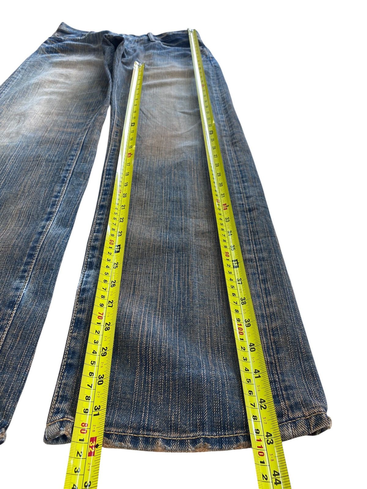 Japanese Brand Japanese Brand GLHEART Rusty Wash Loose Jeans Size US 31 - 10 Thumbnail