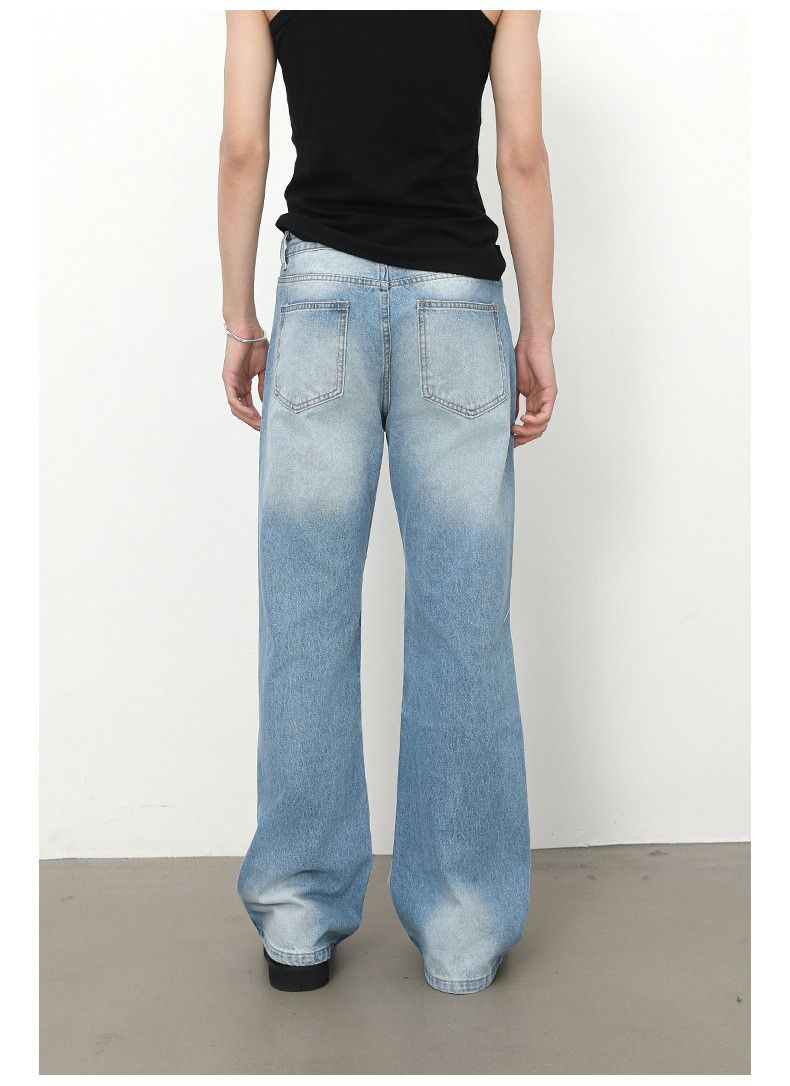 Japanese Brand × Jean American high street ripped blue washed bootcut jeans Size US 34 / EU 50 - 4 Thumbnail
