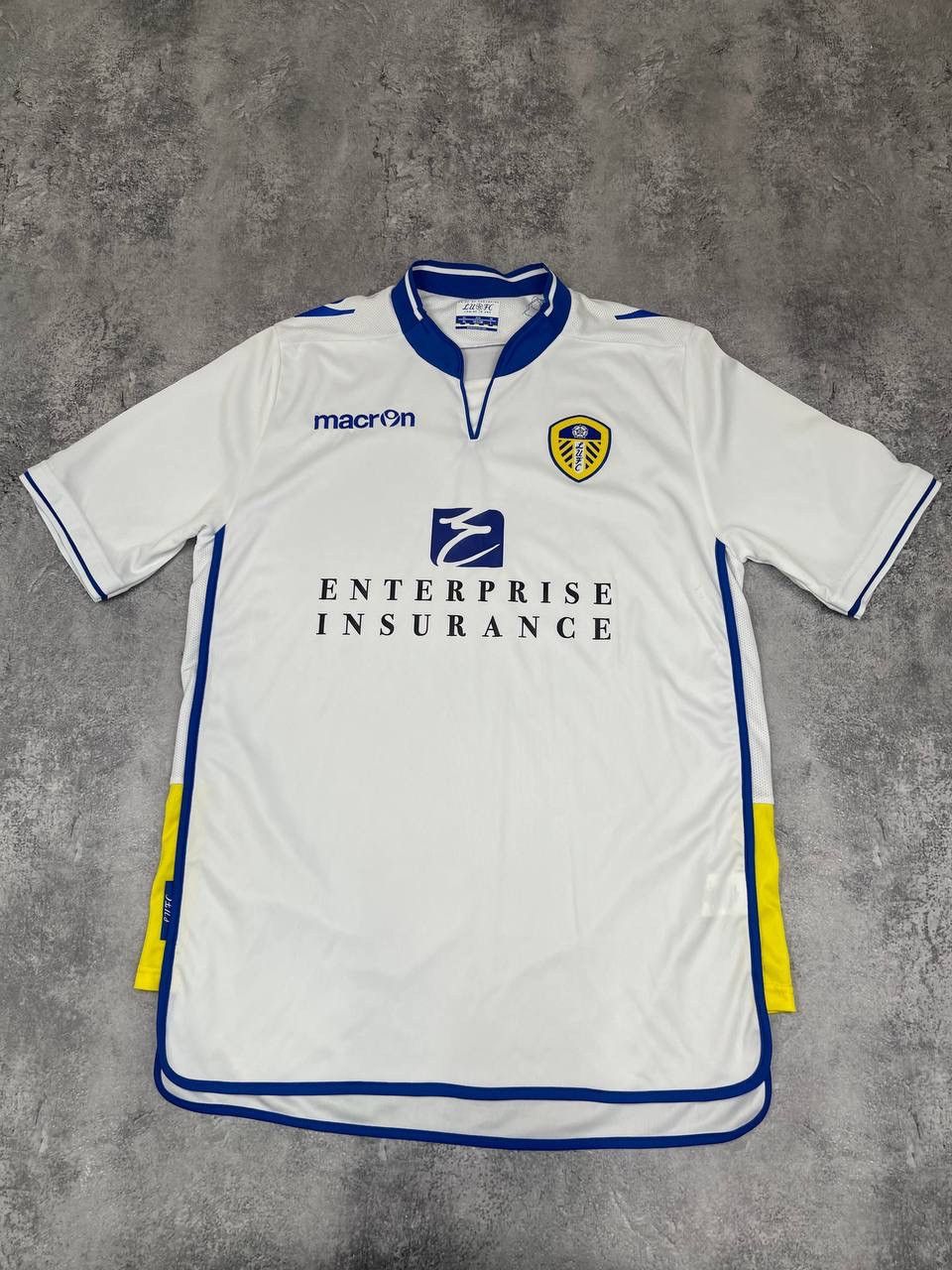 Macron Macron Men Football Shirt Jersey Leeds White Blue 2014/15 Size US XXL / EU 58 / 5 - 1 Thumbnail