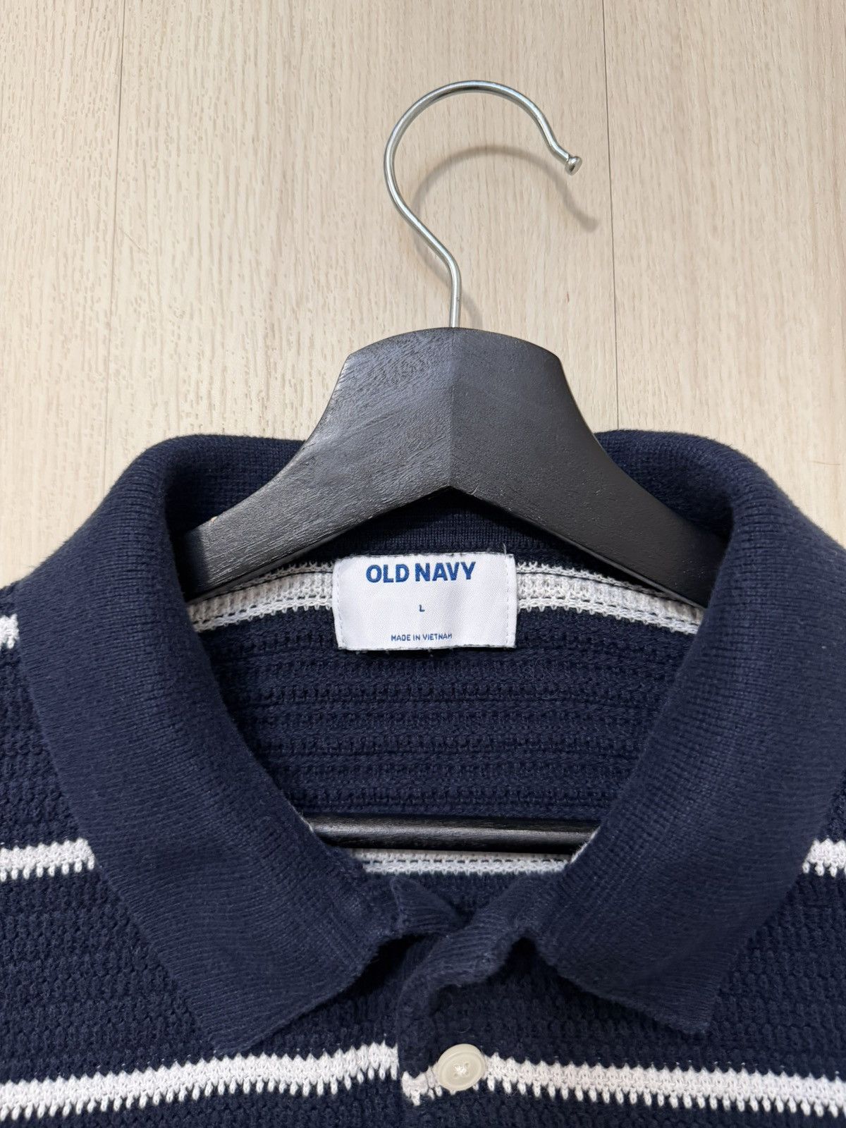 Old Navy Old Navy Striped Knit Polo Shirt Size US L / EU 52-54 / 3 - 6 Thumbnail