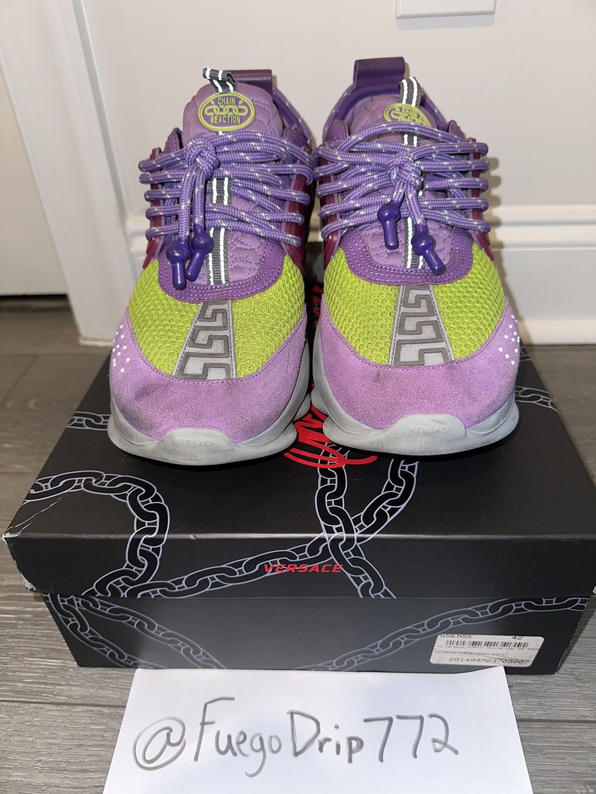 Versace Versace Chain Reaction Purple/Green Size 42 Size US 9 / EU 42 - 3 Thumbnail