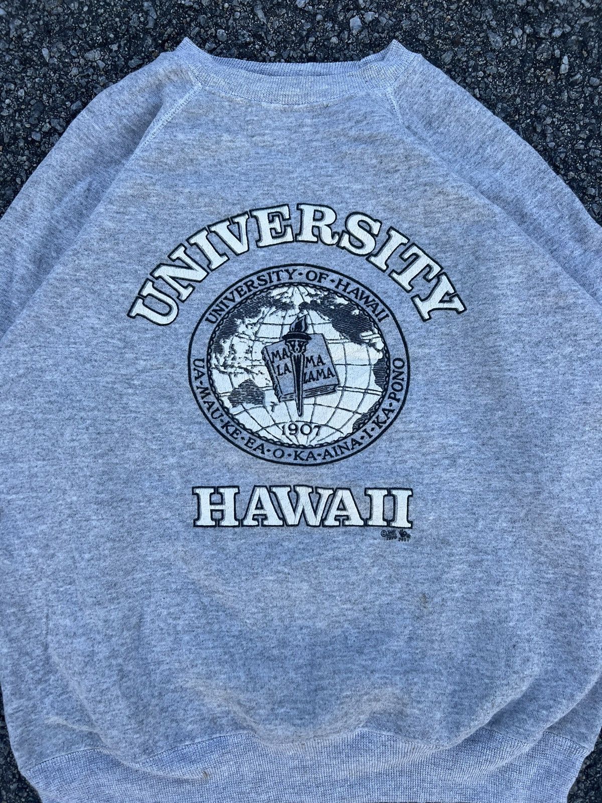 Vintage Vintage 80’s University Hawaii Sweatshirts Size US L / EU 52-54 / 3 - 3 Thumbnail