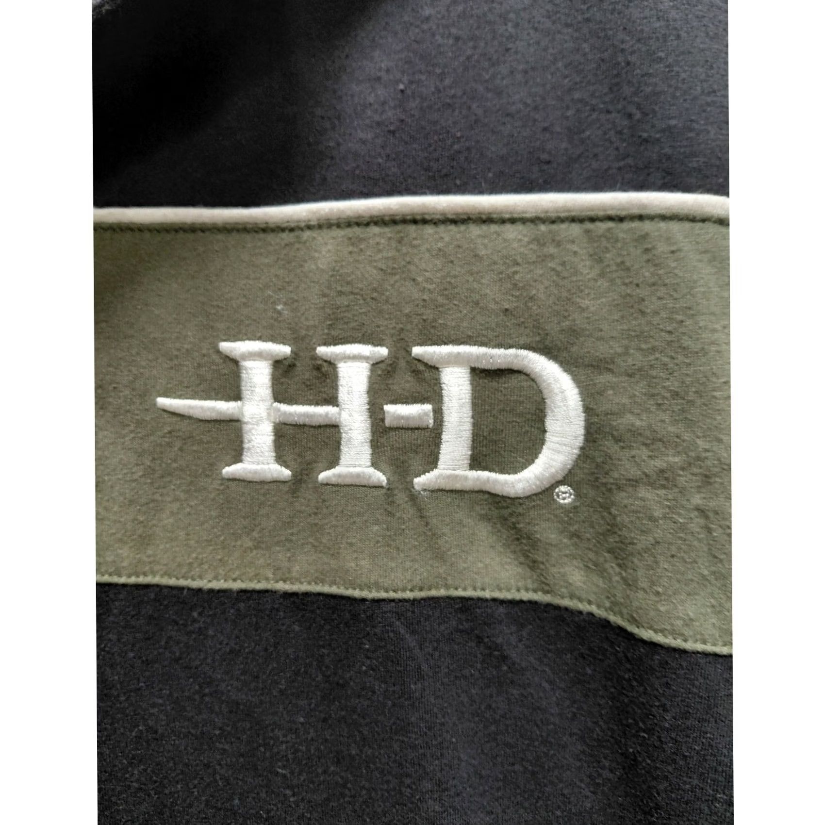 Harley Davidson Harley-Davidson Polo Shirt Black Green Solid Knit Short Sleeve Men XL Size US XL / EU 56 / 4 - 5 Thumbnail