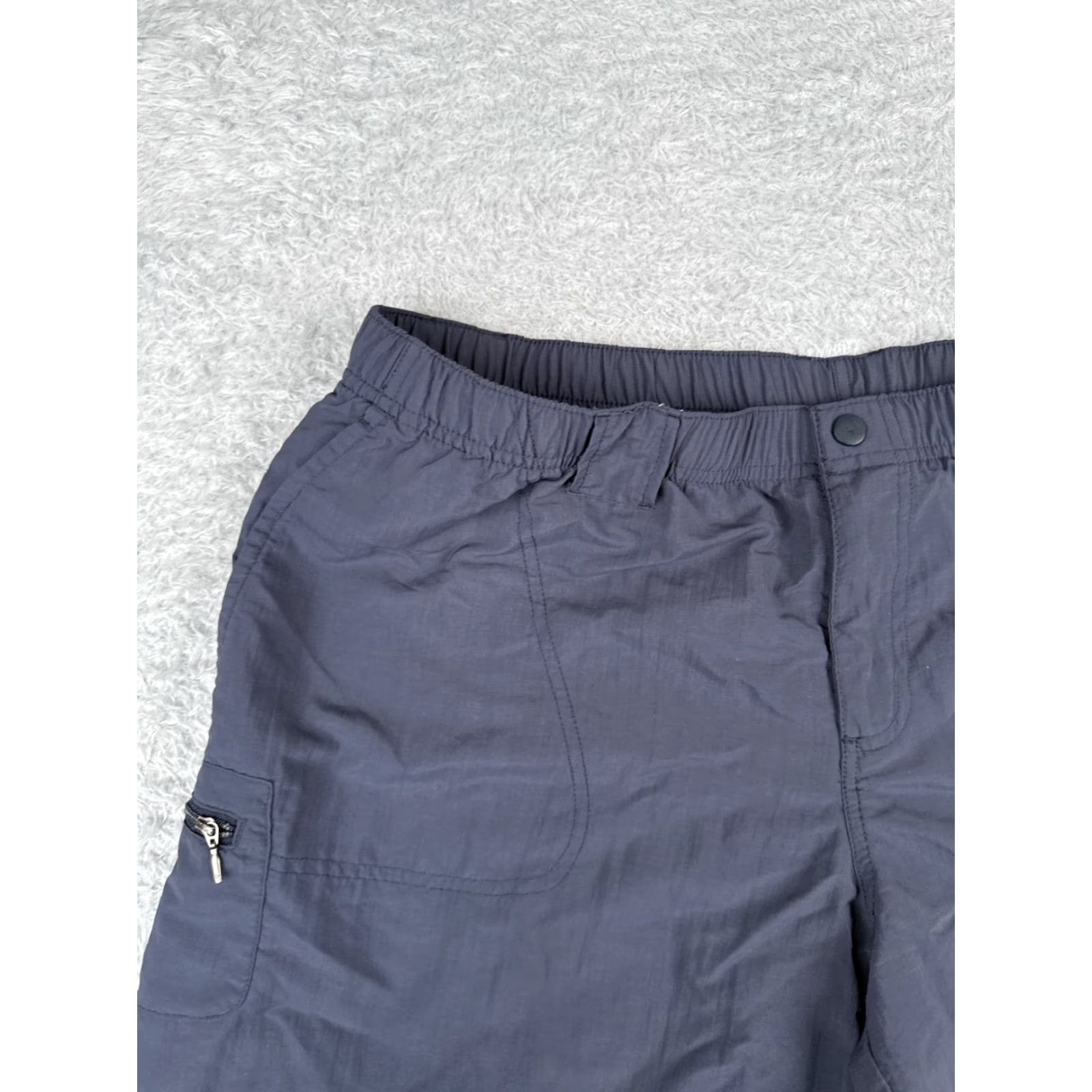 Vintage VINTAGE Columbia Shorts Men Blue Nylon Elastic Waist Zipper Pocket 6" Inseam 38 in Waist Regular Size US 33 - 4 Thumbnail