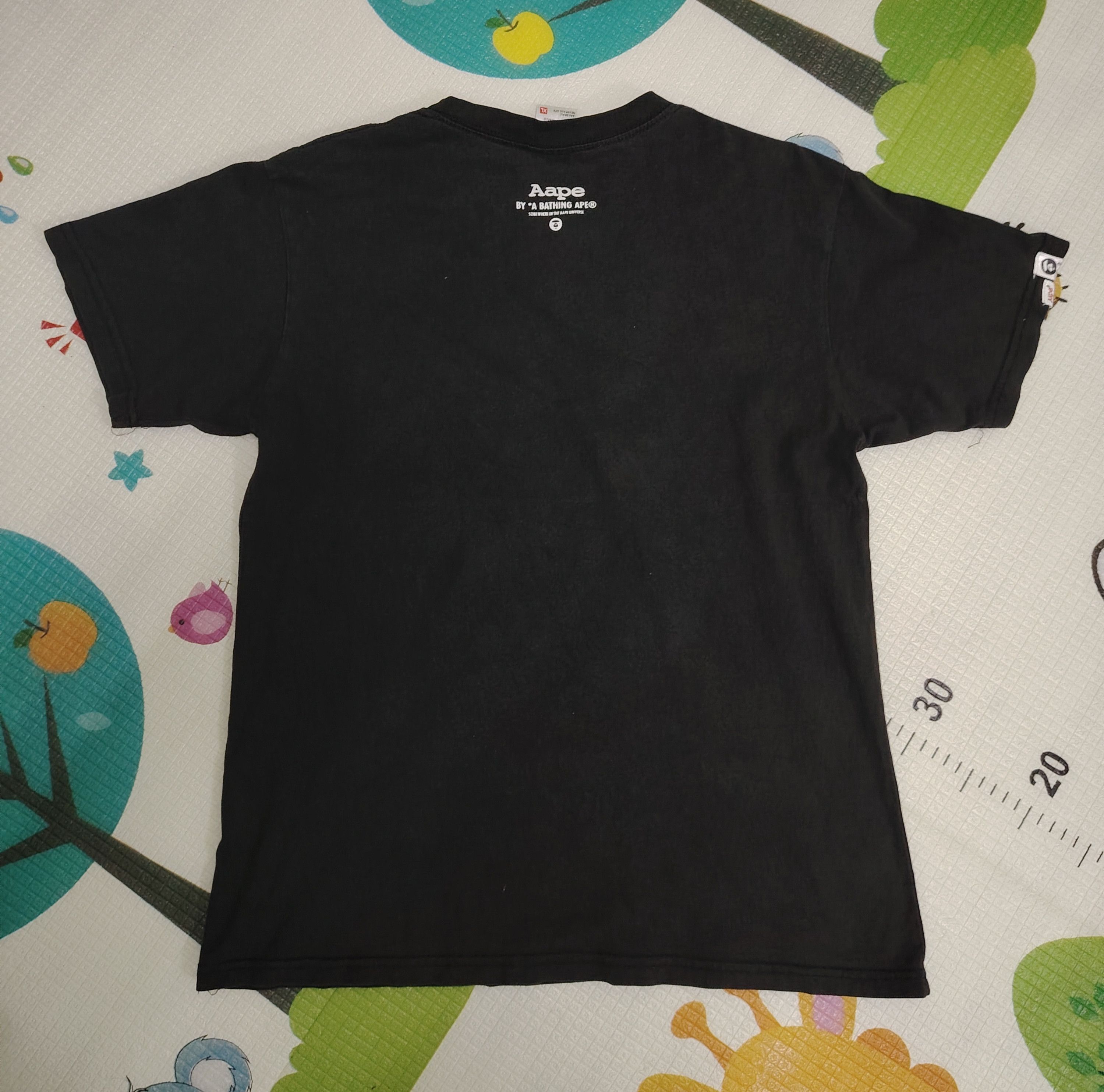 Aape Aape by Bathing Ape Red Logo T-Shirt Size XL Color Black Size US XL / EU 56 / 4 - 2 Thumbnail