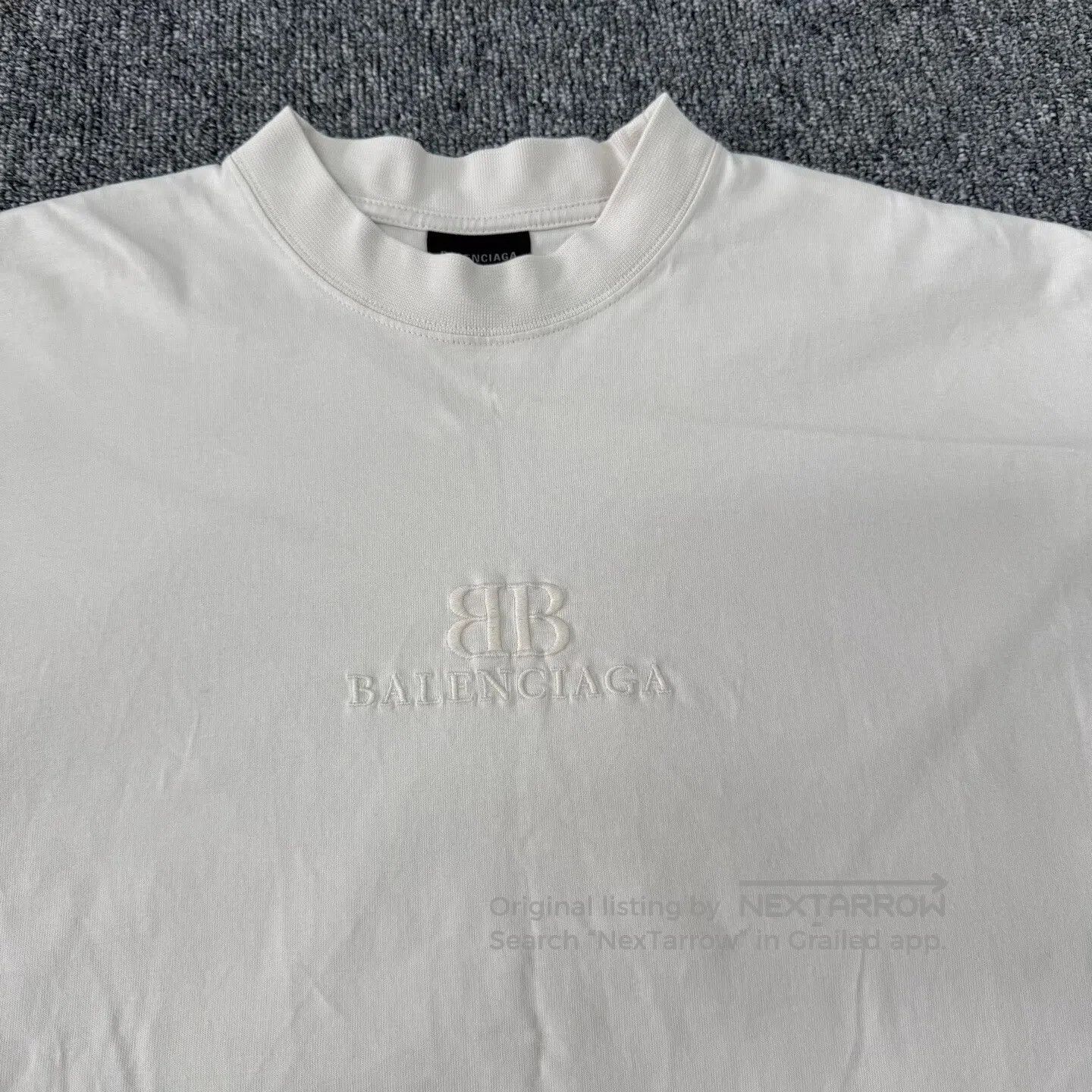 Balenciaga Balenciaga Double "B" letter embroidered logo on short-sle Size US XS / EU 42 / 0 - 4 Thumbnail