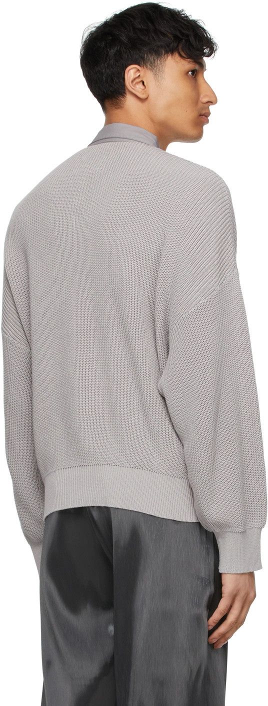 Heliot Emil o1mle0125 Oversized Polo Knit Shirt in Grey Size US S / EU 44-46 / 1 - 3 Thumbnail
