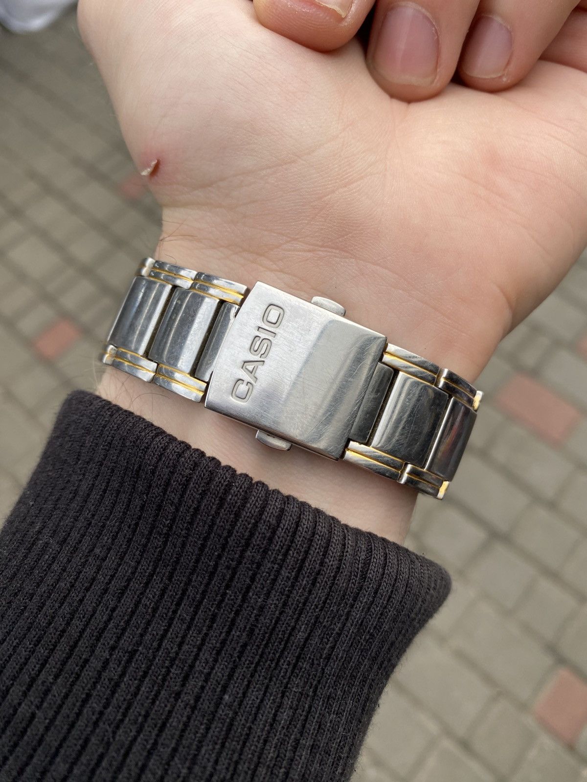 Japanese Brand CASIO BEM-100 Beside Rare Y2K Avant-Garde Rectangular Steel Size ONE SIZE - 2 Thumbnail
