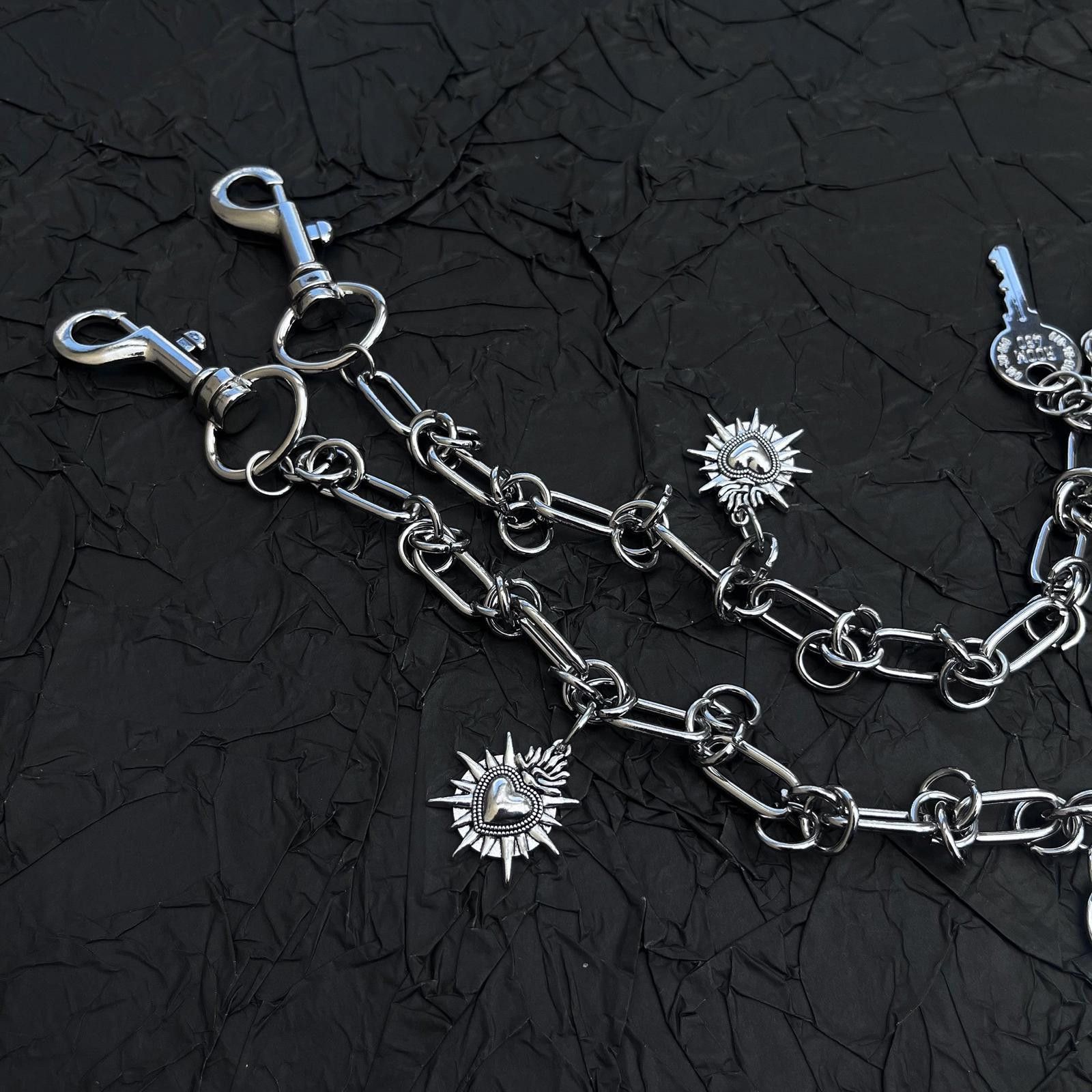 Other Metal Pants Chain – Y2K Punk Waist Hanging Accessory Size ONE SIZE - 4 Thumbnail