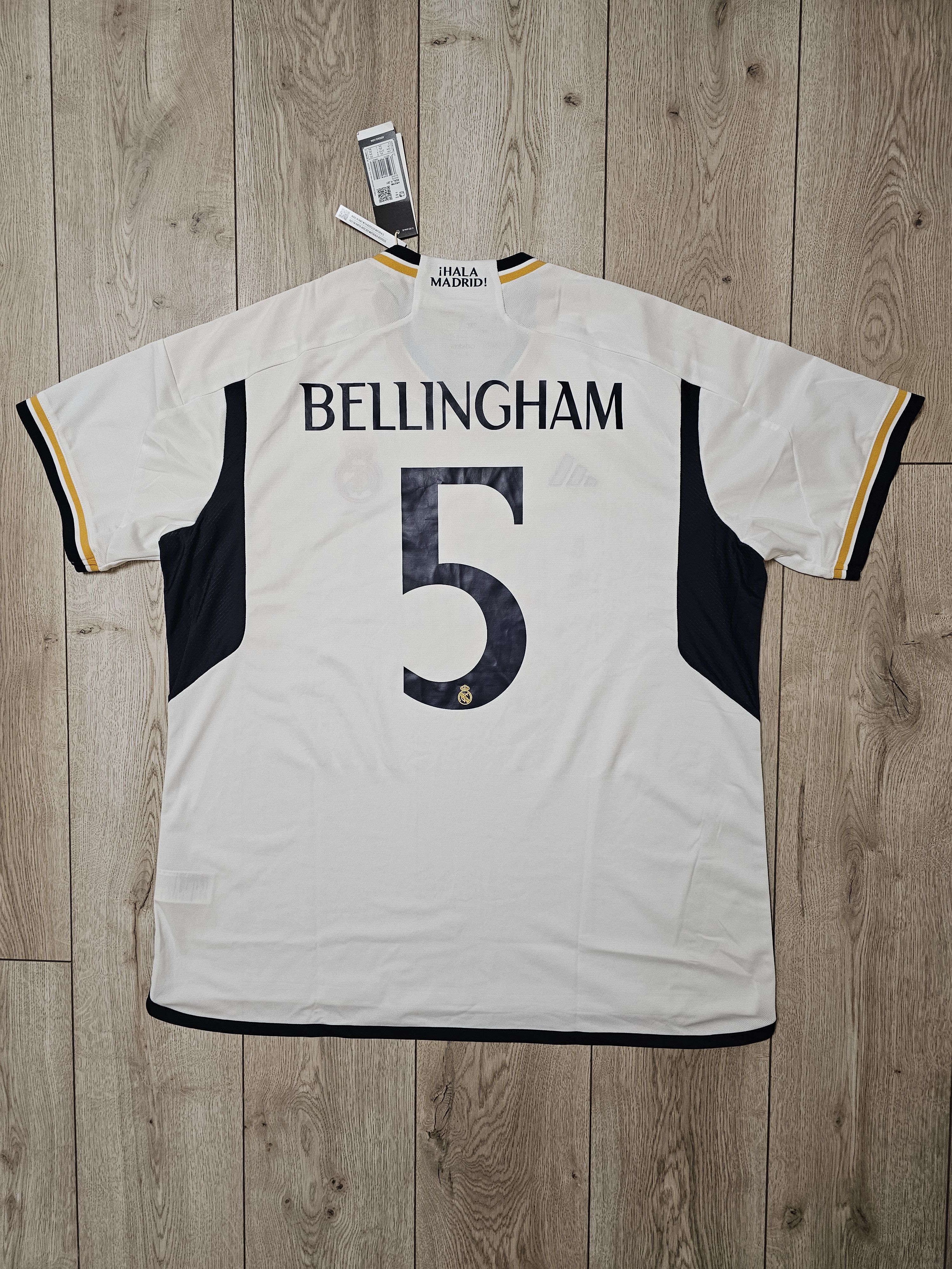 Adidas REAL MADRID 2023 2024 HOME BELLINGHAM FOOTBALL SOCCER JERSEY Size US XXL / EU 58 / 5 - 1 Thumbnail