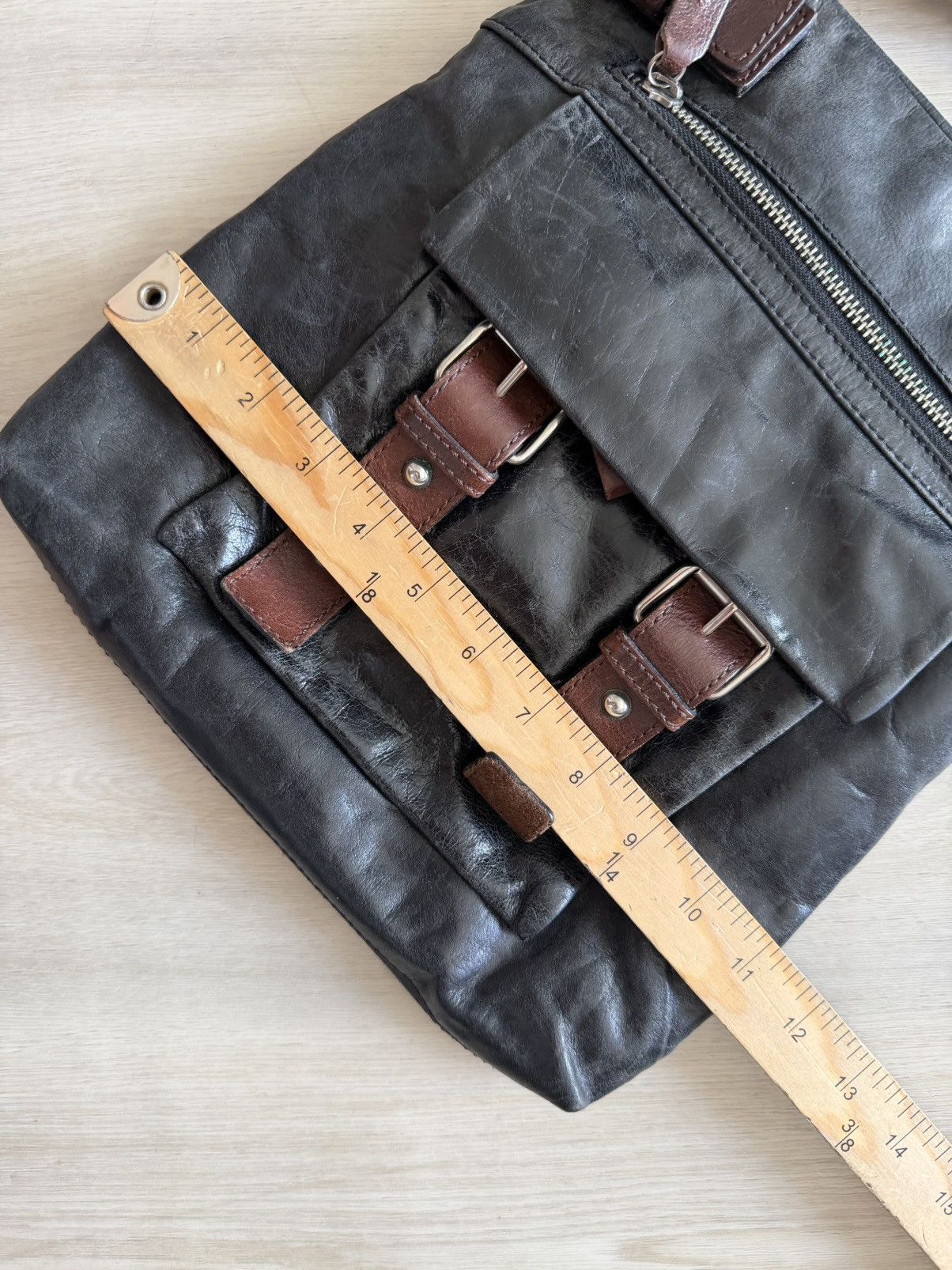 Vintage Vintage TANO Leather Crossbody Shoulder Bag Purse Messenger Size ONE SIZE - 6 Thumbnail