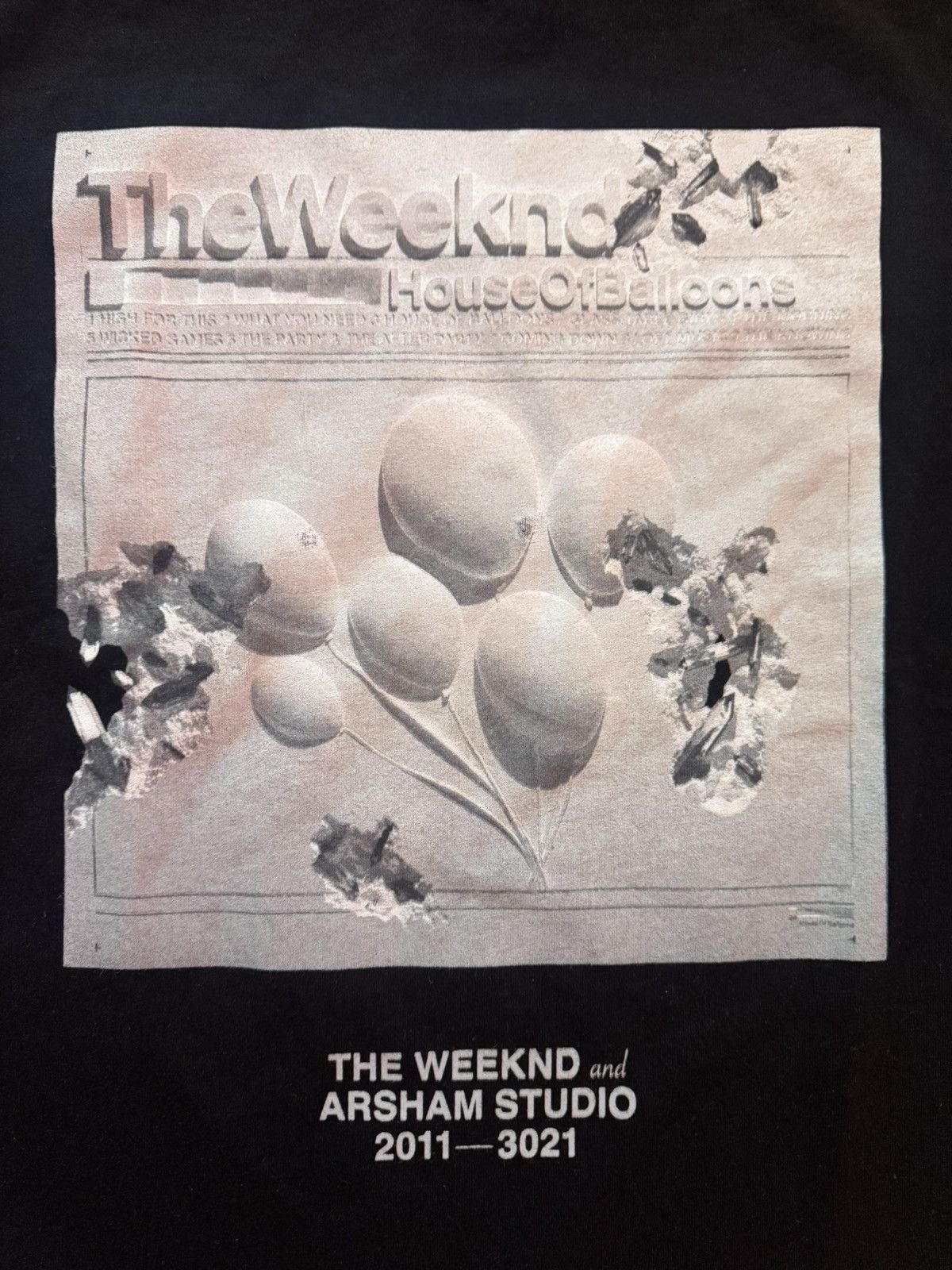 The Weeknd The Weeknd × Daniel Arsham Studio – HOB 10th Anniversary Tee Size US M / EU 48-50 / 2 - 2 Thumbnail