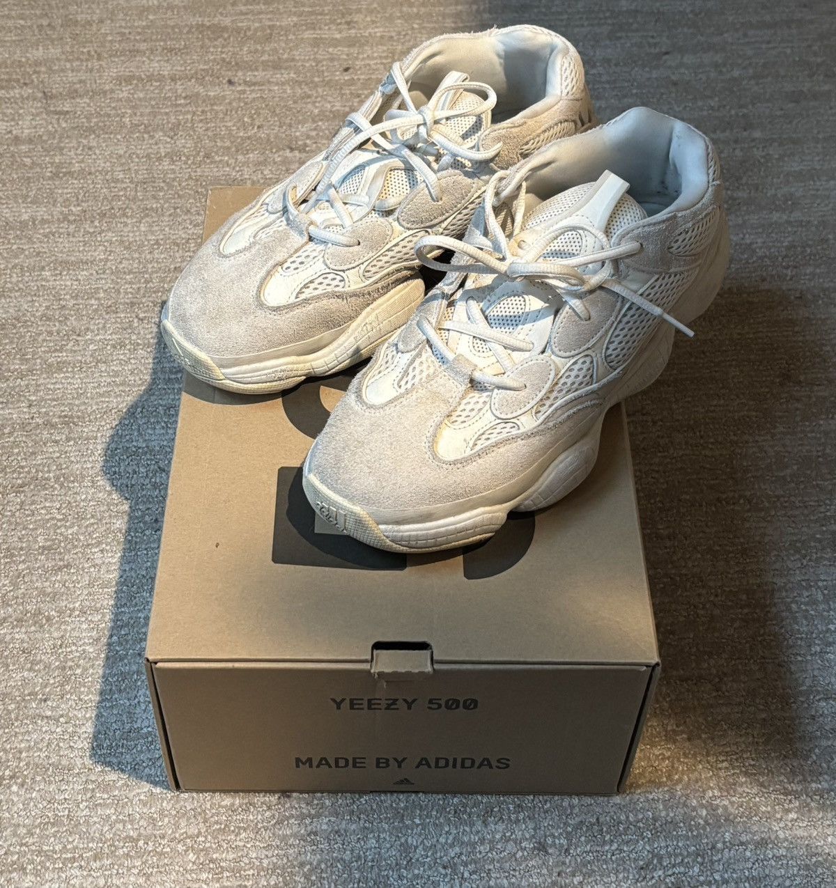 Yeezy Yeezy 500 ‘Bone White’ Size US 10.5 / EU 43-44 - 1 Thumbnail