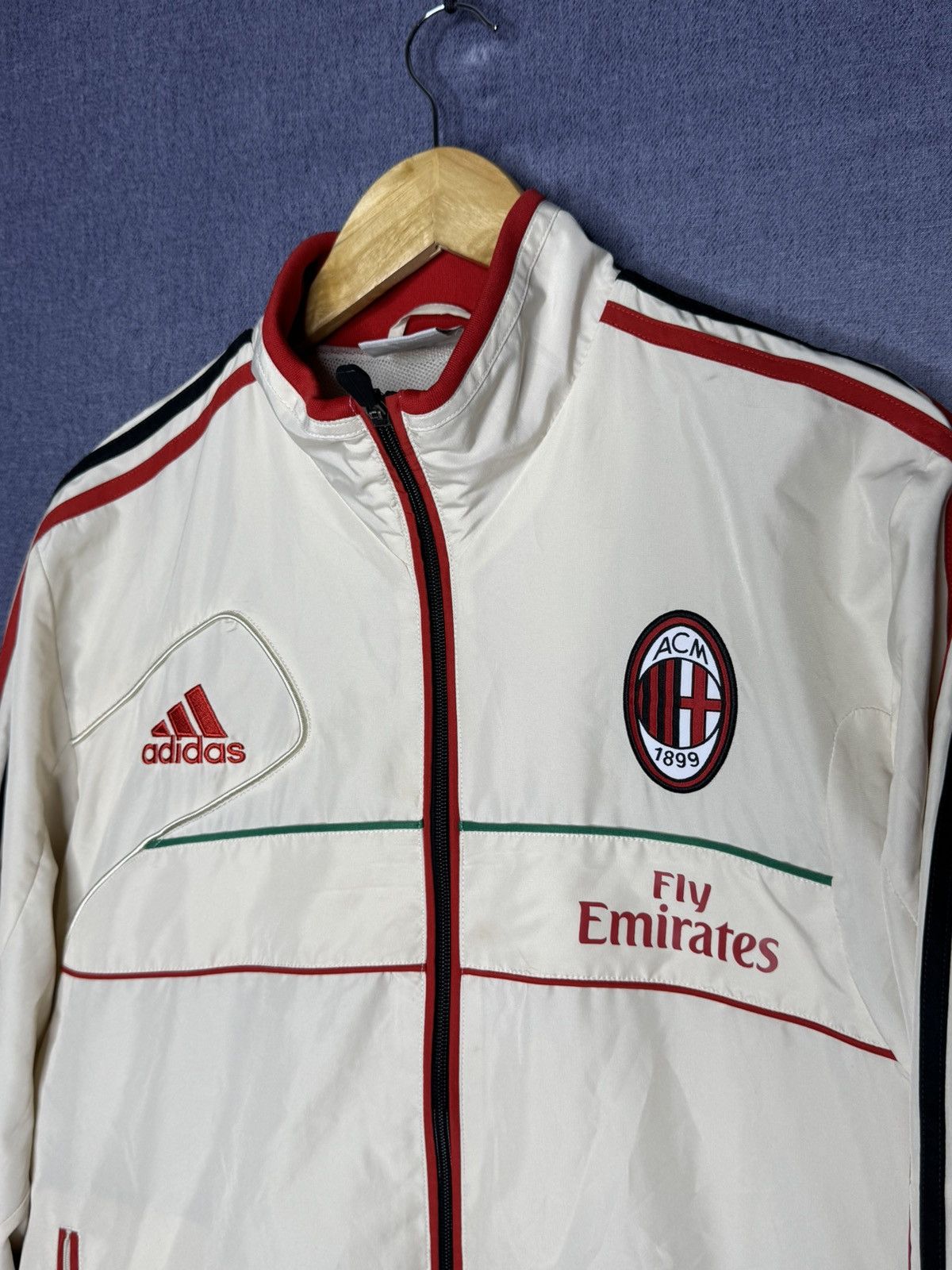 Adidas Vintage Adidas AC Milan Italy Football Jacket Soccer Track Size US M / EU 48-50 / 2 - 4 Thumbnail