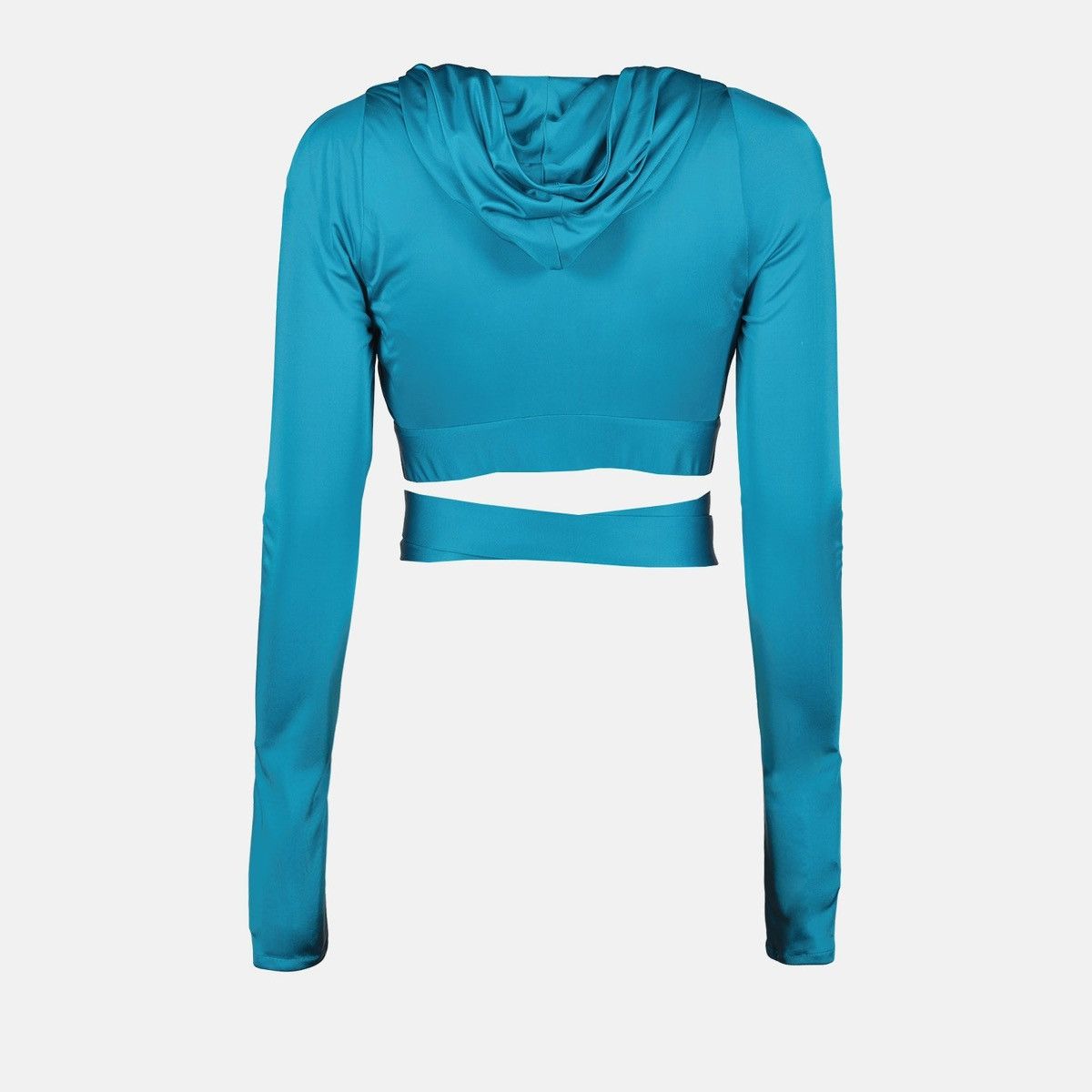 Versace Versace Turquoise Hooded Top with Silver Medusa Belt – IT 38 Size XS / US 0-2 / IT 36-38 - 2 Thumbnail