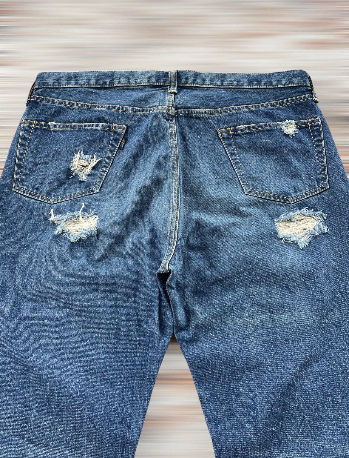 Designer × Fashion Victim × Japanese Brand VICTIM JAPAN DISTRESSED JEANS Size US 37 - 7 Thumbnail