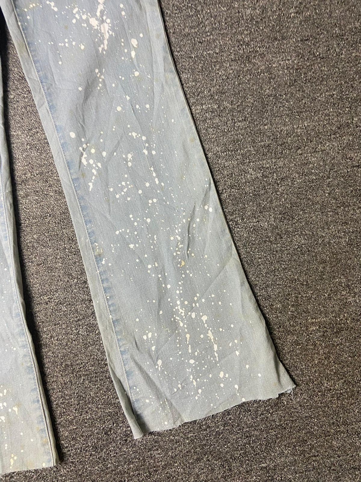Japanese Brand KALOC x Yonbino Flare Jeans with Paint Splatter (165) Size 28" / US 6 / IT 42 - 12 Thumbnail