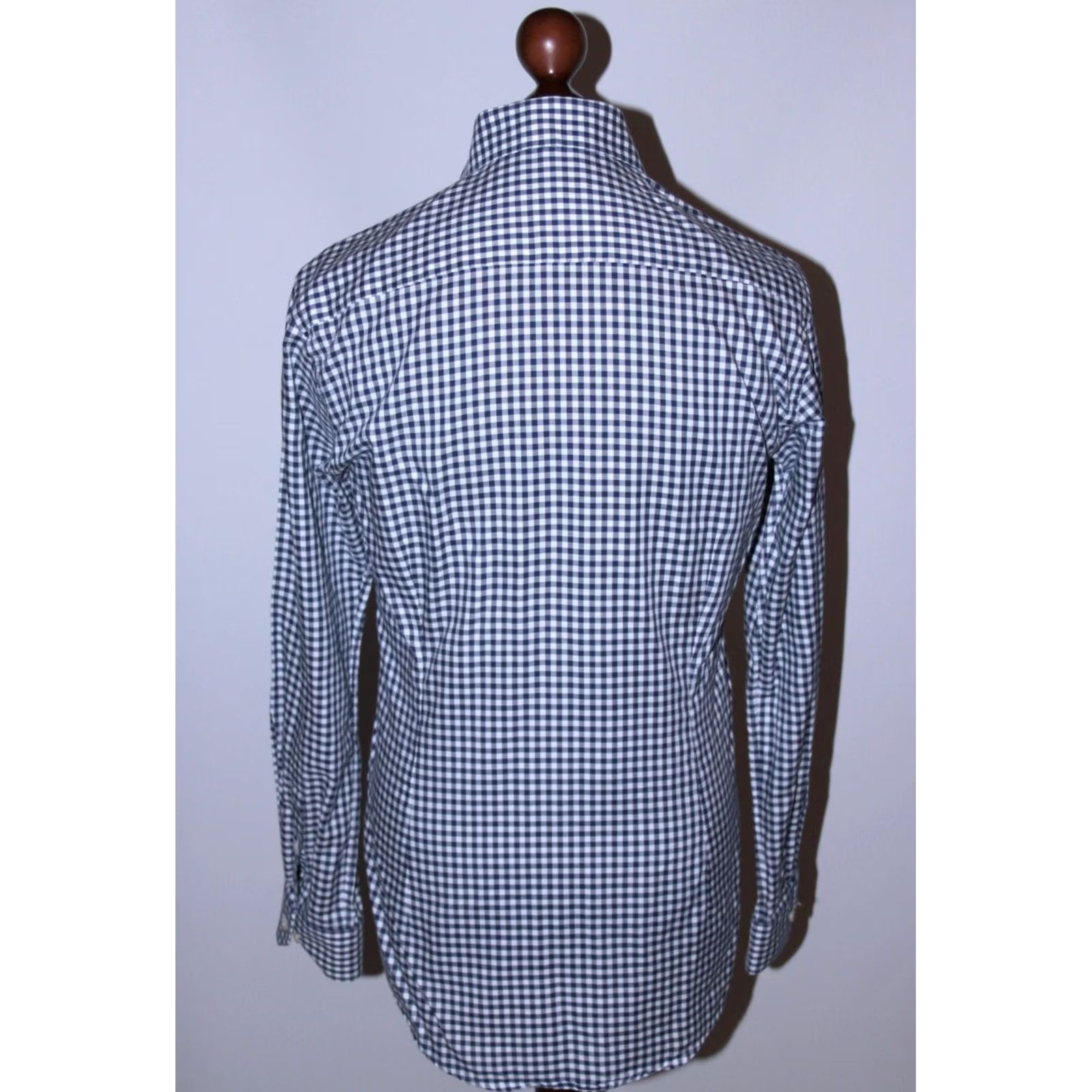 Eton Eton Slim Shirt Mens Blue 39 / 15 1/2 Shirt Slim Blue Eton Mens Shirt 39 Size 15 1/2 Vintage? Size 40R - 4 Thumbnail