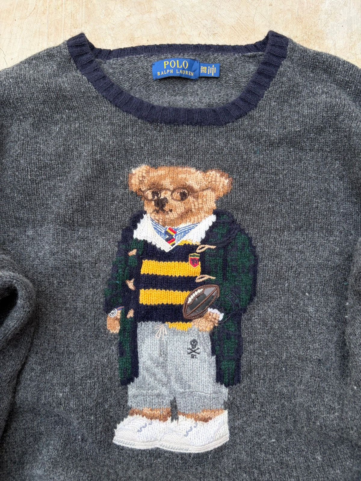Polo Ralph Lauren Vintage 00s Polo Ralph Lauren Mascot Knit Sweater Size US XXL / EU 58 / 5 - 2 Thumbnail
