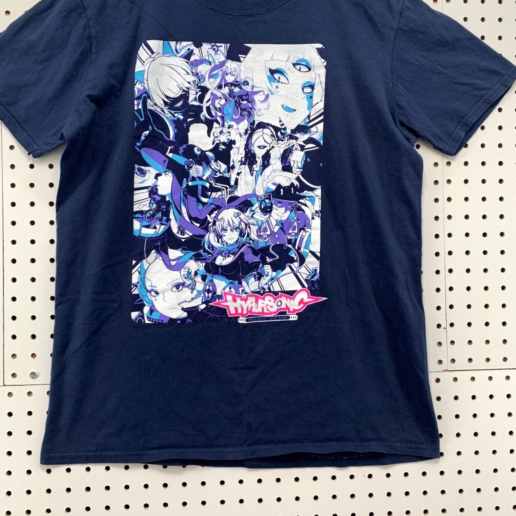 Vintage HYPERSONIC MUSIC CLUB Shirt Navy Blue ANIME Mens Medium Size US M / EU 48-50 / 2 - 5 Thumbnail
