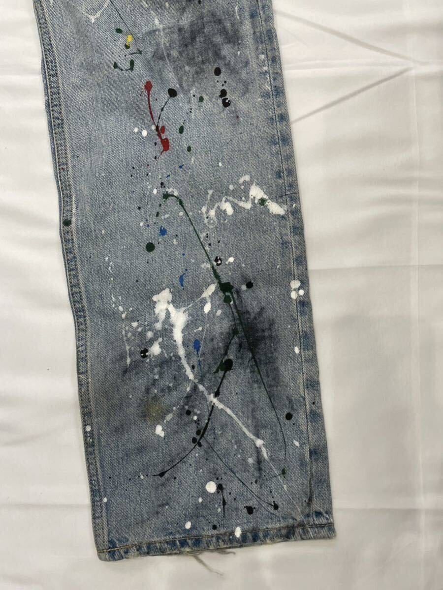 Number (N)ine NUMBER (N)INE 06ss Guns Ara Paint Denim Blue US 28 Size US 28 / EU 44 - 4 Thumbnail