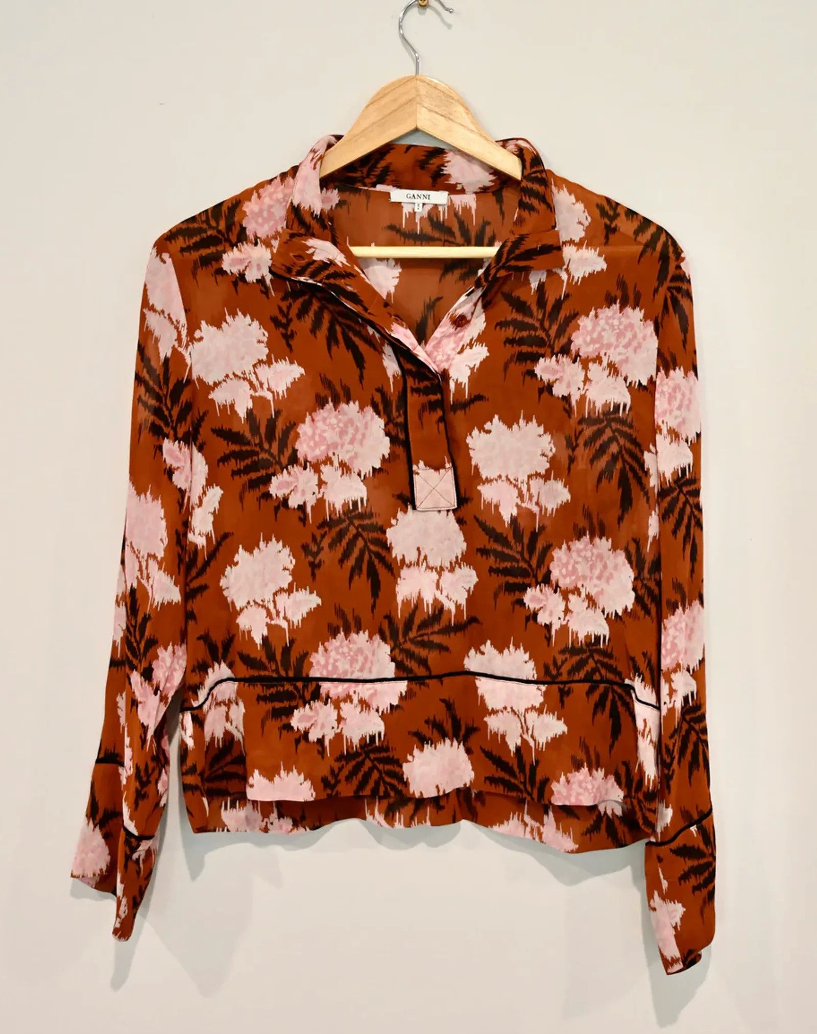 Ganni Ganni Ganni floral blouse Blouse Size XS / US 0-2 / IT 36-38 - 1 Thumbnail