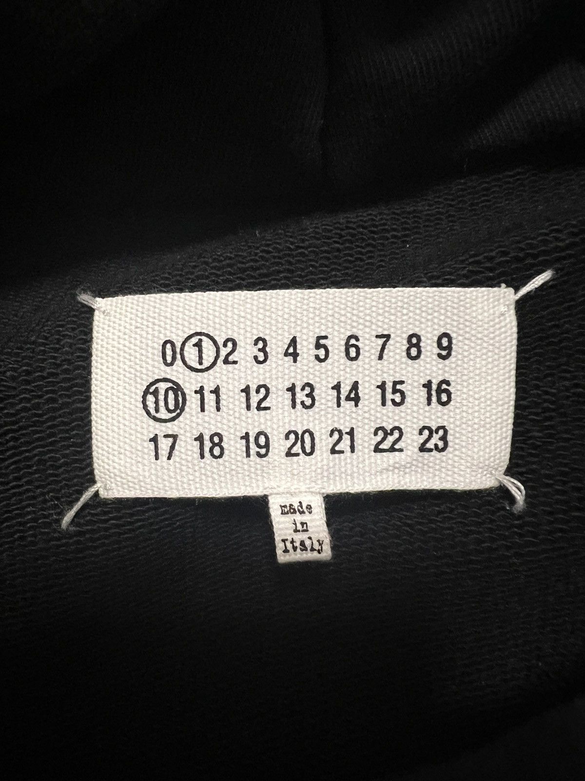 Maison Margiela 3XL Margiela Black Numbers Hoodie Size US XXL / EU 58 / 5 - 5 Thumbnail
