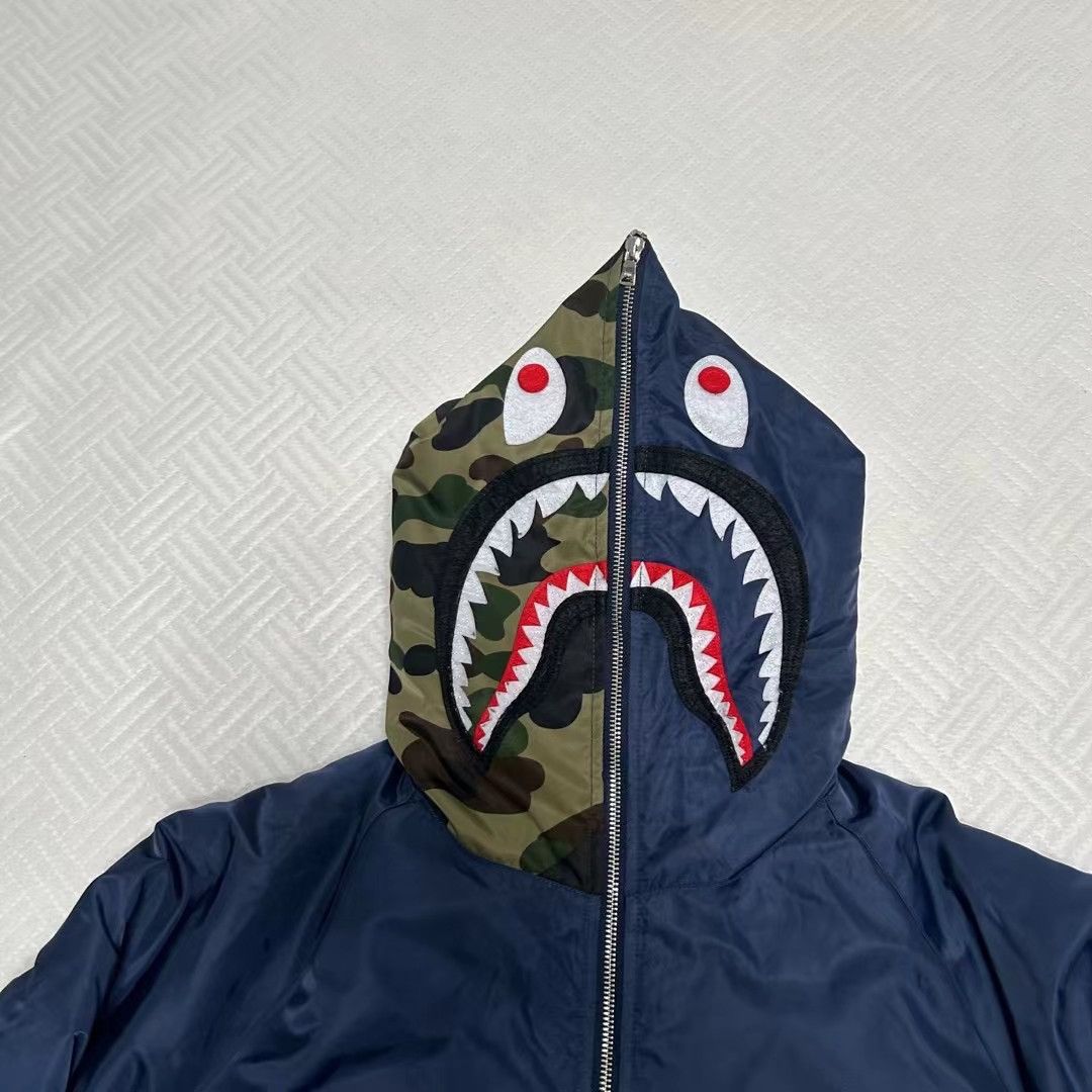 Bape COLOR CAMO SHARK DOWN JACKET Size US L / EU 52-54 / 3 - 2 Thumbnail