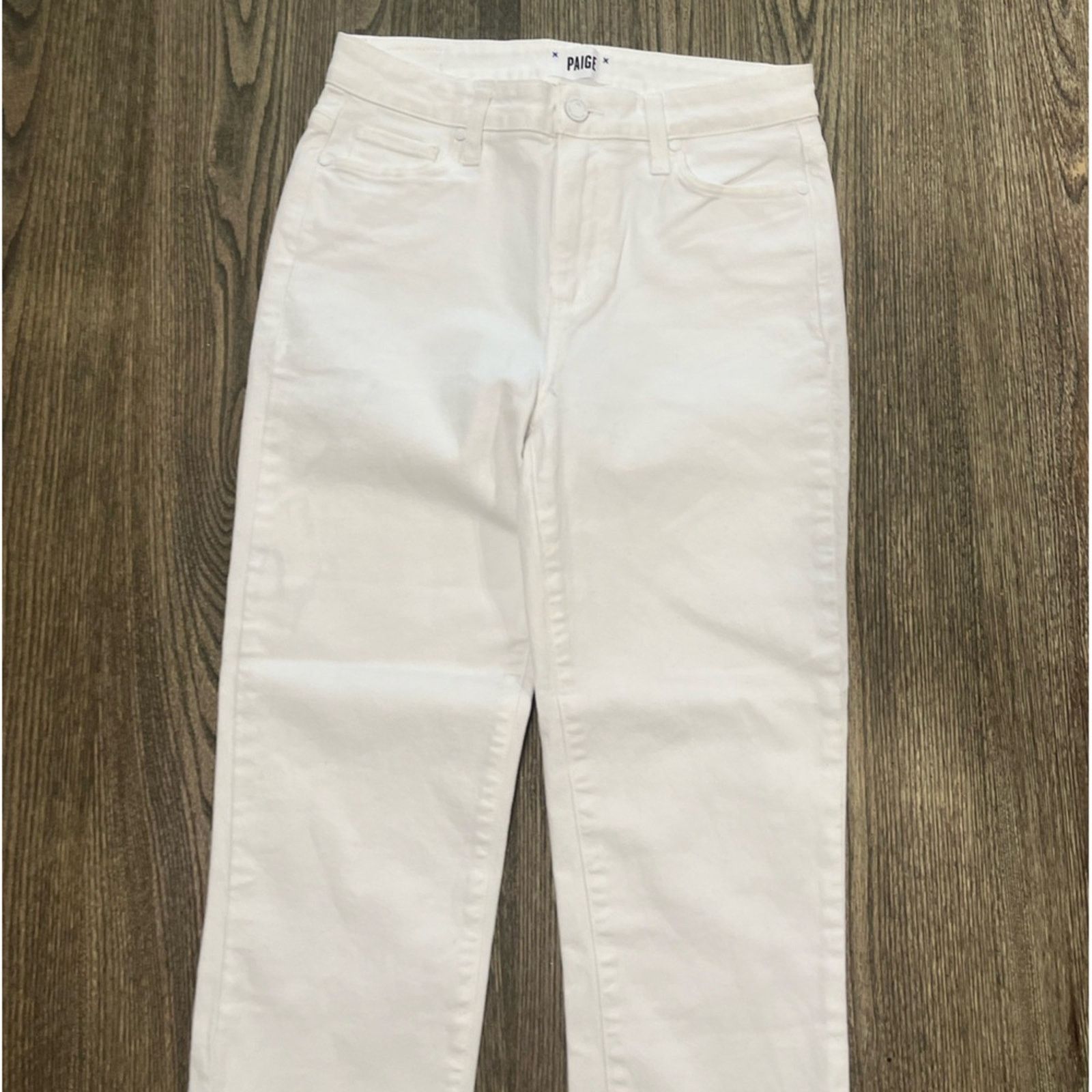 Paige Paige Hoxton Straight Ankle Jeans Ruffled Hem Denim Size 28" / US 6 / IT 42 - 3 Thumbnail