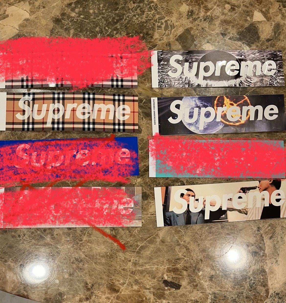 Supreme Supreme Box Logo Sticker (4) Burberry, Undercover, More