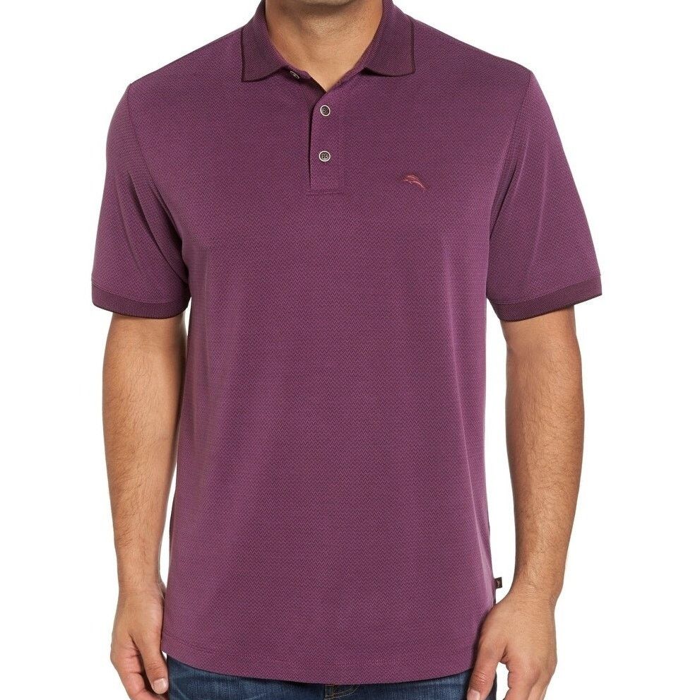 Tommy Bahama Tommy Bahama Ocean View Polo Shirt S Modal Poly Chevron Size US S / EU 44-46 / 1 - 1 Thumbnail