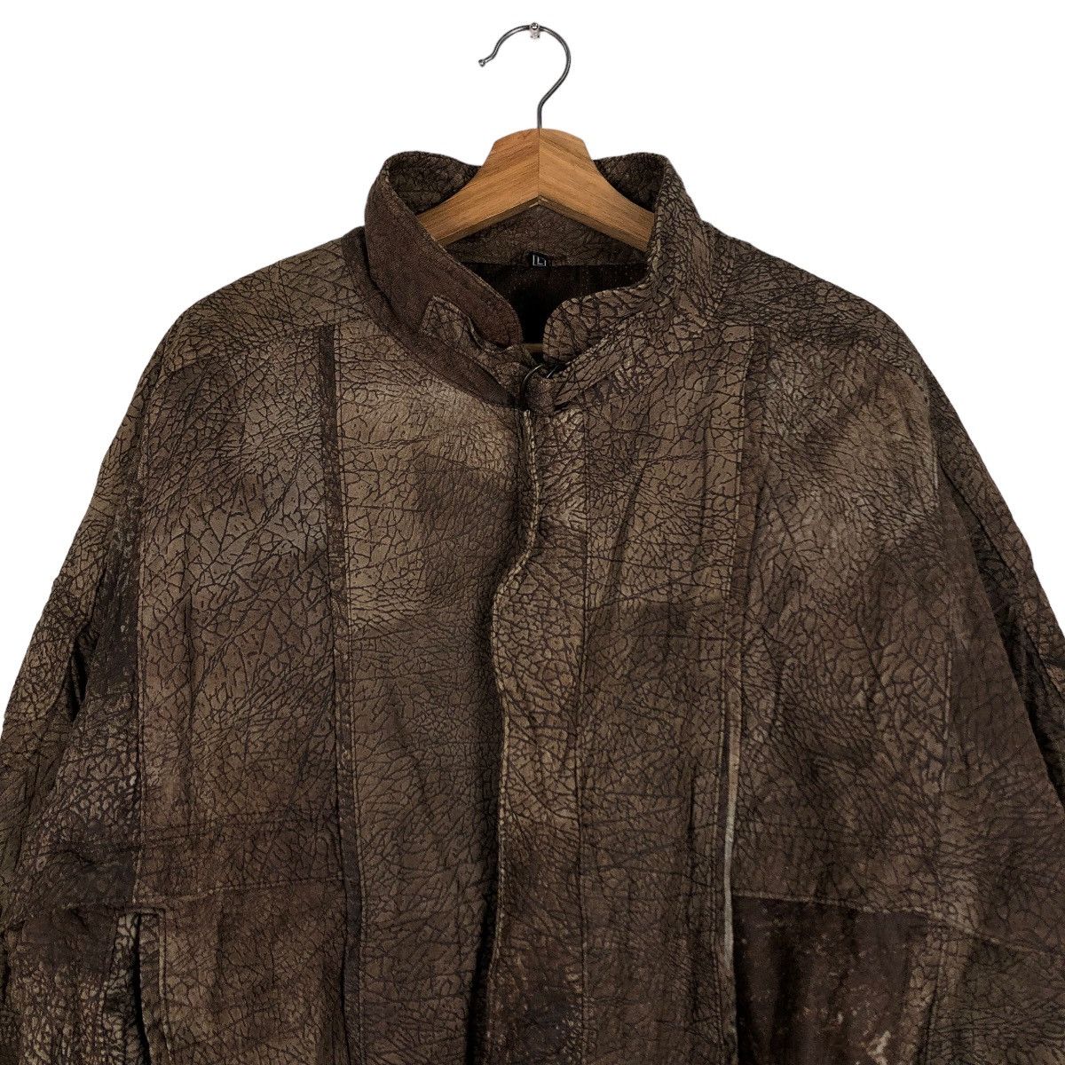 Genuine Leather 🔥Vtg Fly Bomber Leather Jacket Bondage Design Inspector Size US L / EU 52-54 / 3 - 3 Thumbnail