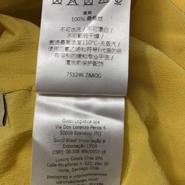 Gucci Gucci Yellow Long Sleeve Button-Up Shirt-2507 Size L / US 10 / IT 46 - 4 Thumbnail