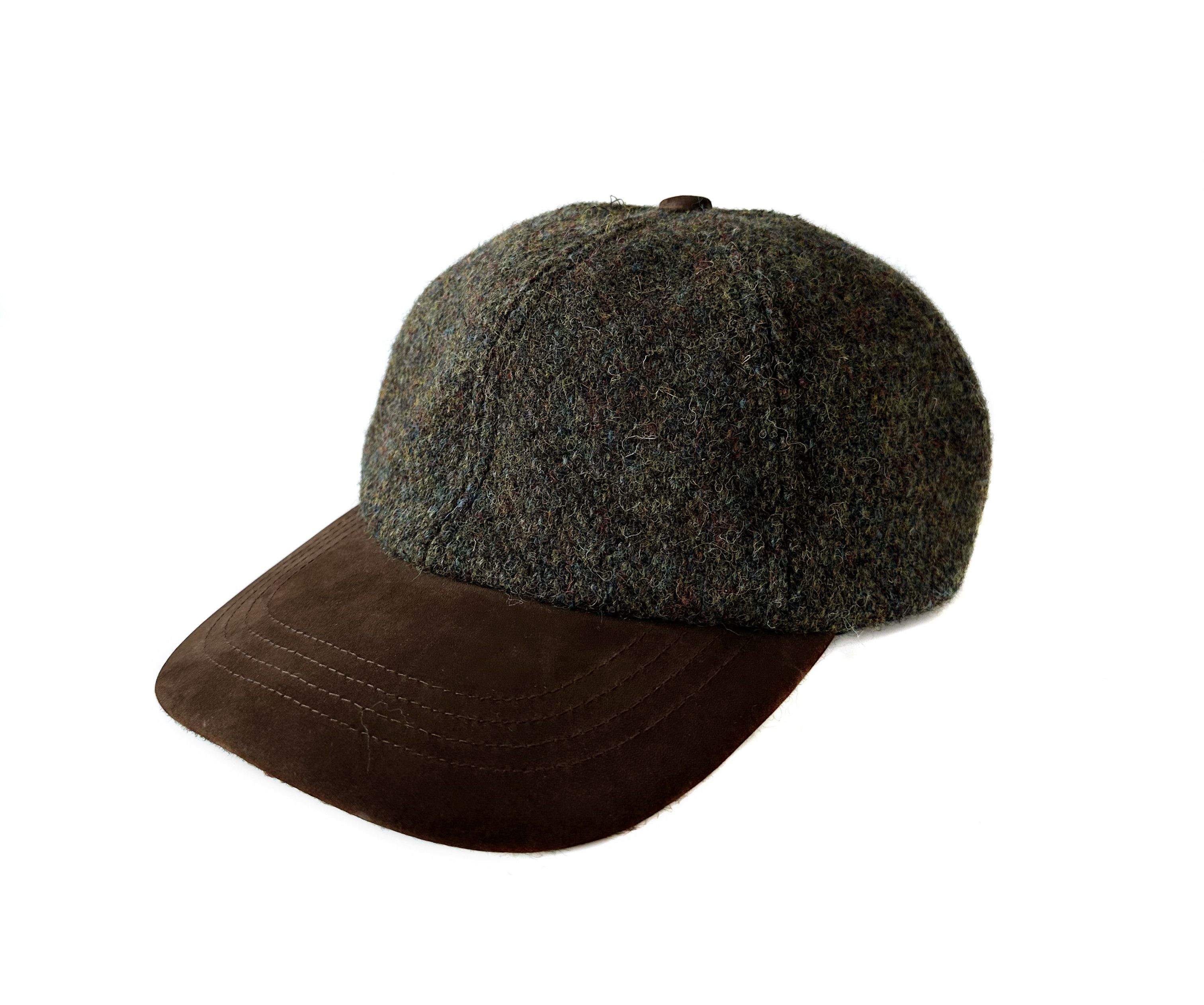 Harris Tweed Harris Tweed melange green cap Size ONE SIZE - 1 Thumbnail