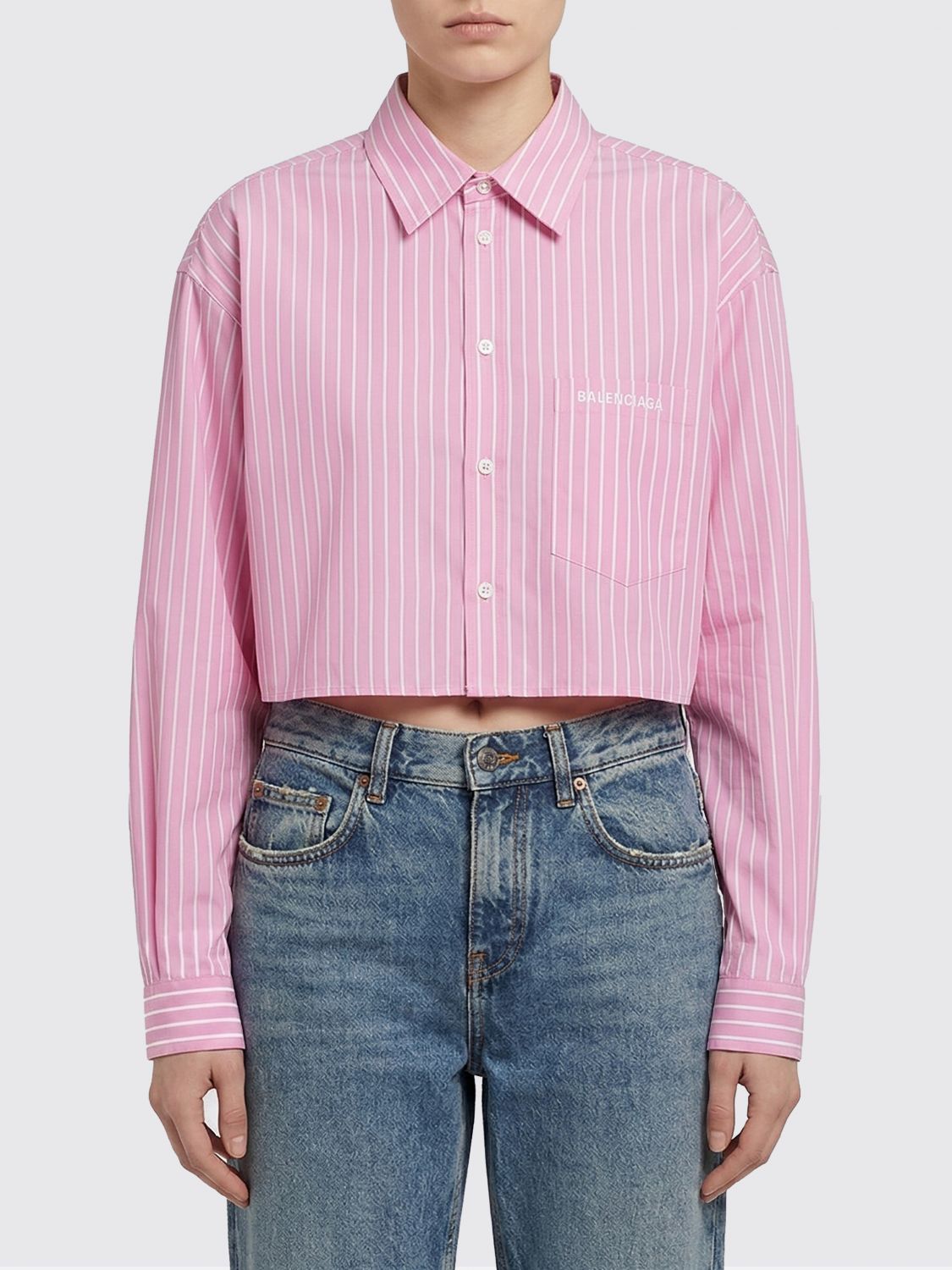 Balenciaga Balenciaga Shirt Woman Pink Size XS / US 0-2 / IT 36-38 - 1 Thumbnail