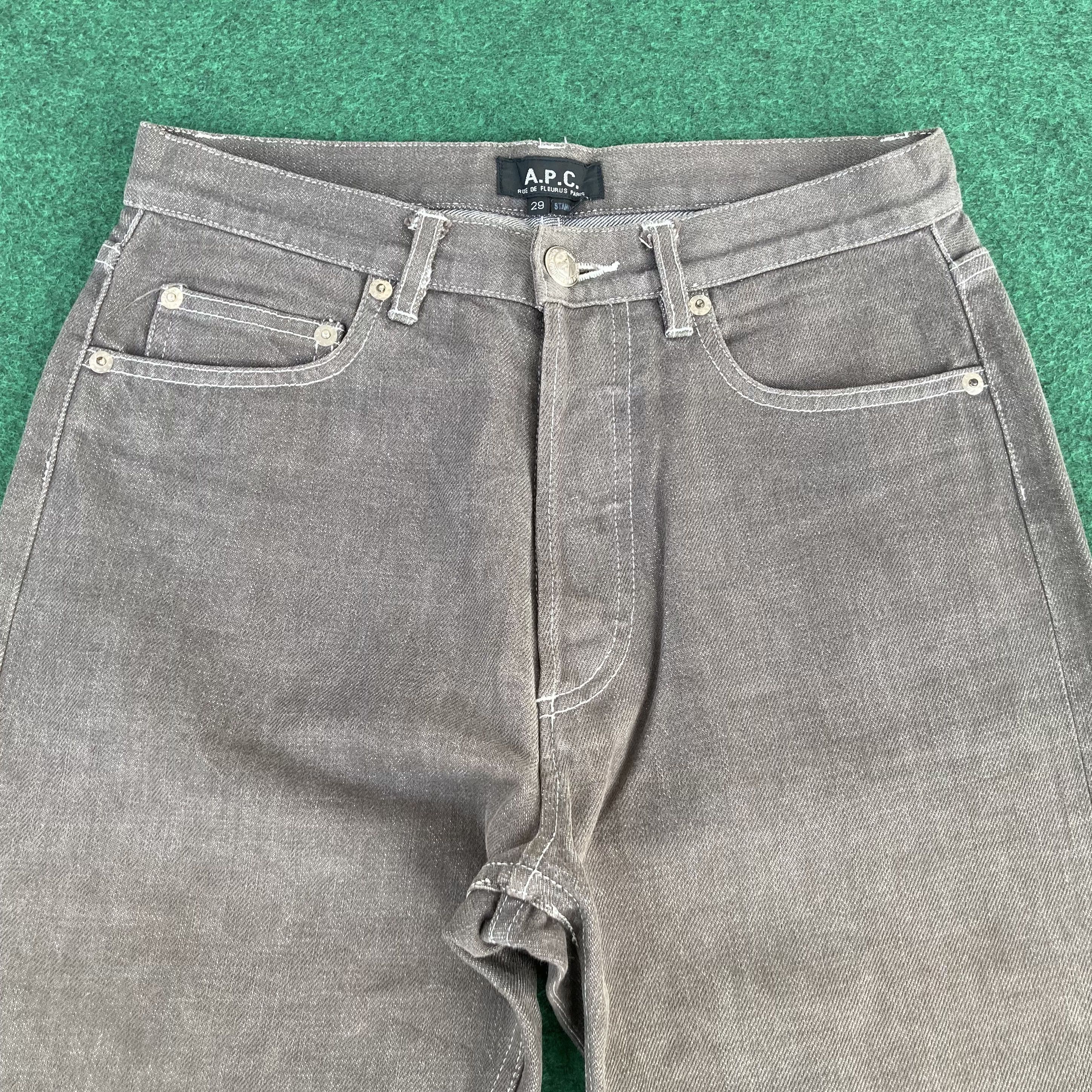 A.P.C. × Japanese Brand × Vintage Vtg A.P.C Selvedge Faded Denim APC Redline Sz 28 Jeans Size US 28 / EU 44 - 3 Thumbnail
