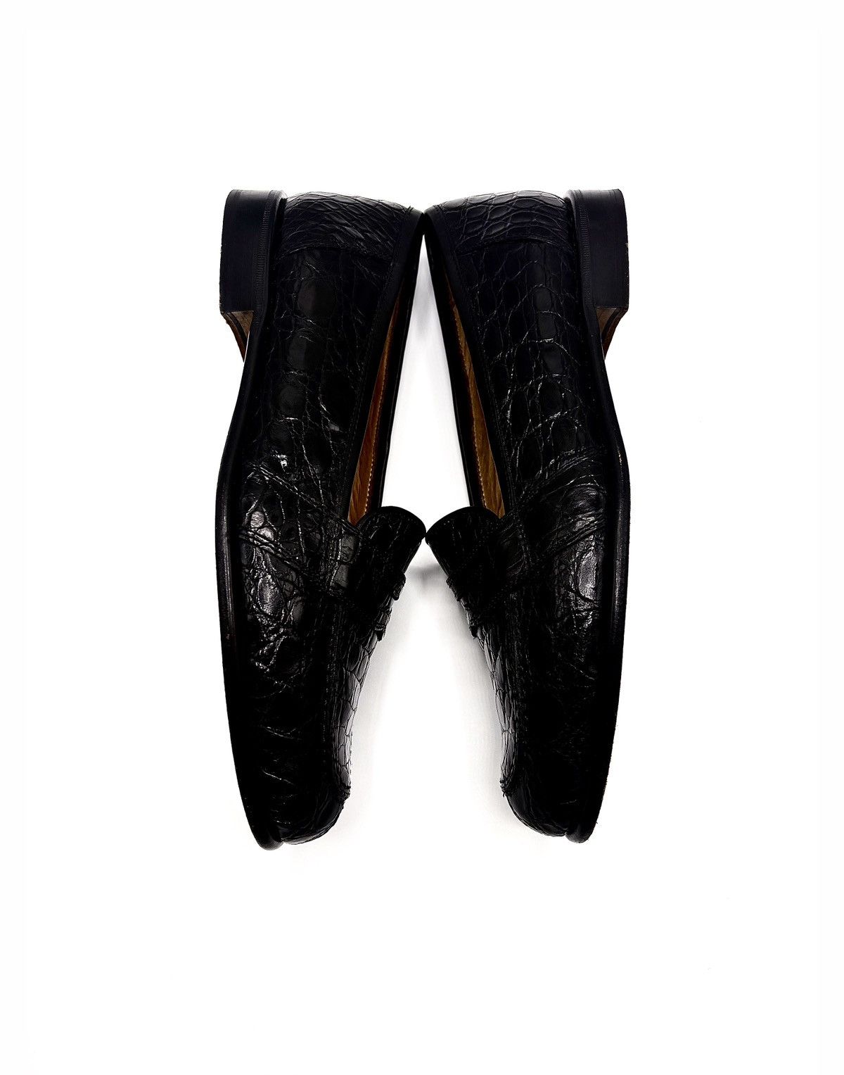 Zelli Zelli Tuscany Genuine Crocodile Leather Penny Loafers Size US 9.5 / EU 42-43 - 5 Thumbnail