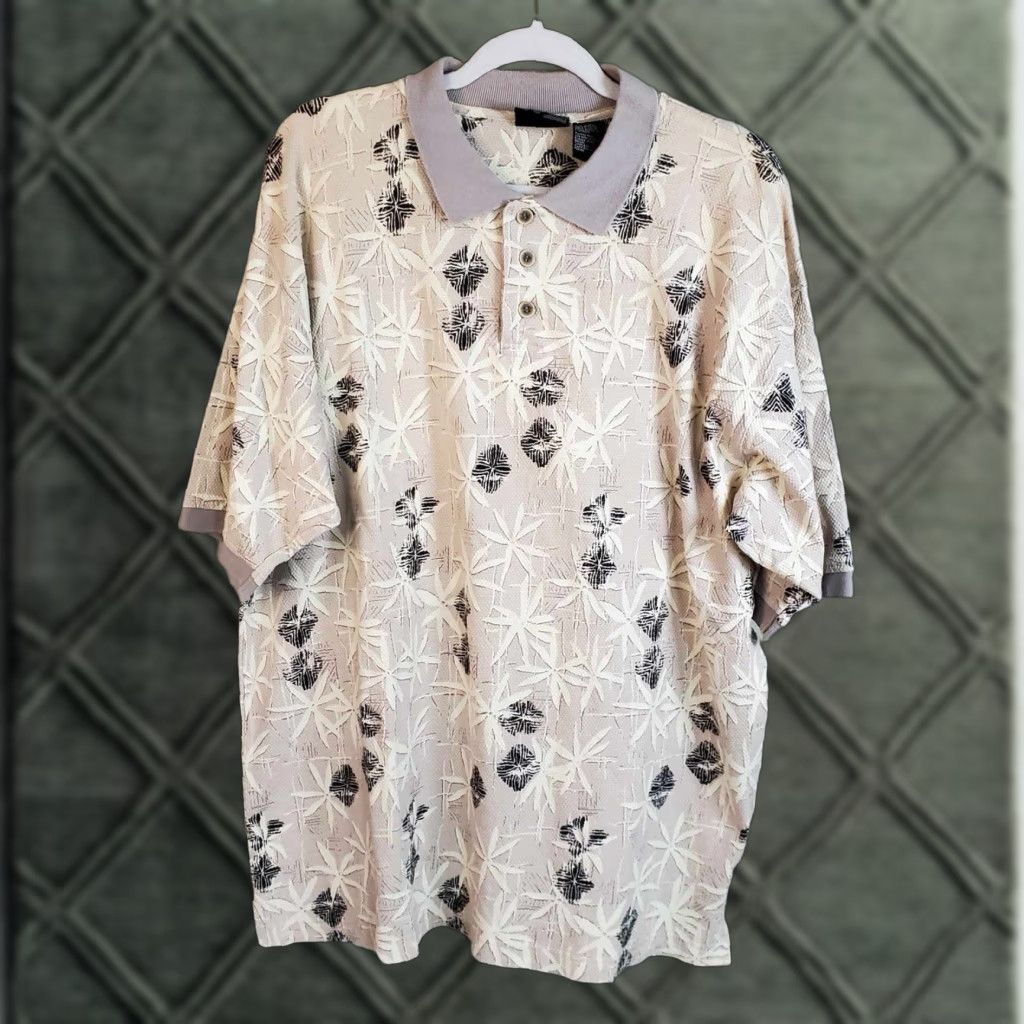Ocean Pacific VINTAGE Ocean Pacific Polo Shirt Mens L Hawaiian Floral Beach Short Sleeve Polo Size US L / EU 52-54 / 3 - 1 Thumbnail