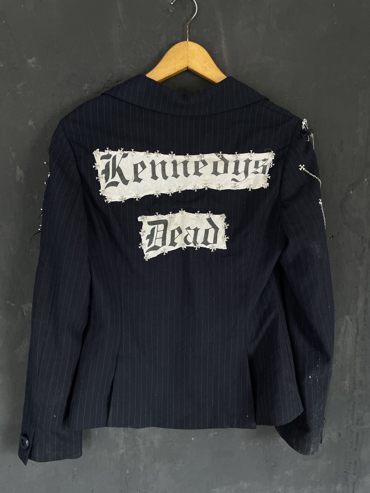 Iceberg Iceberg Italy Reworks Punk 77's Blazer Size 38S - 5 Thumbnail